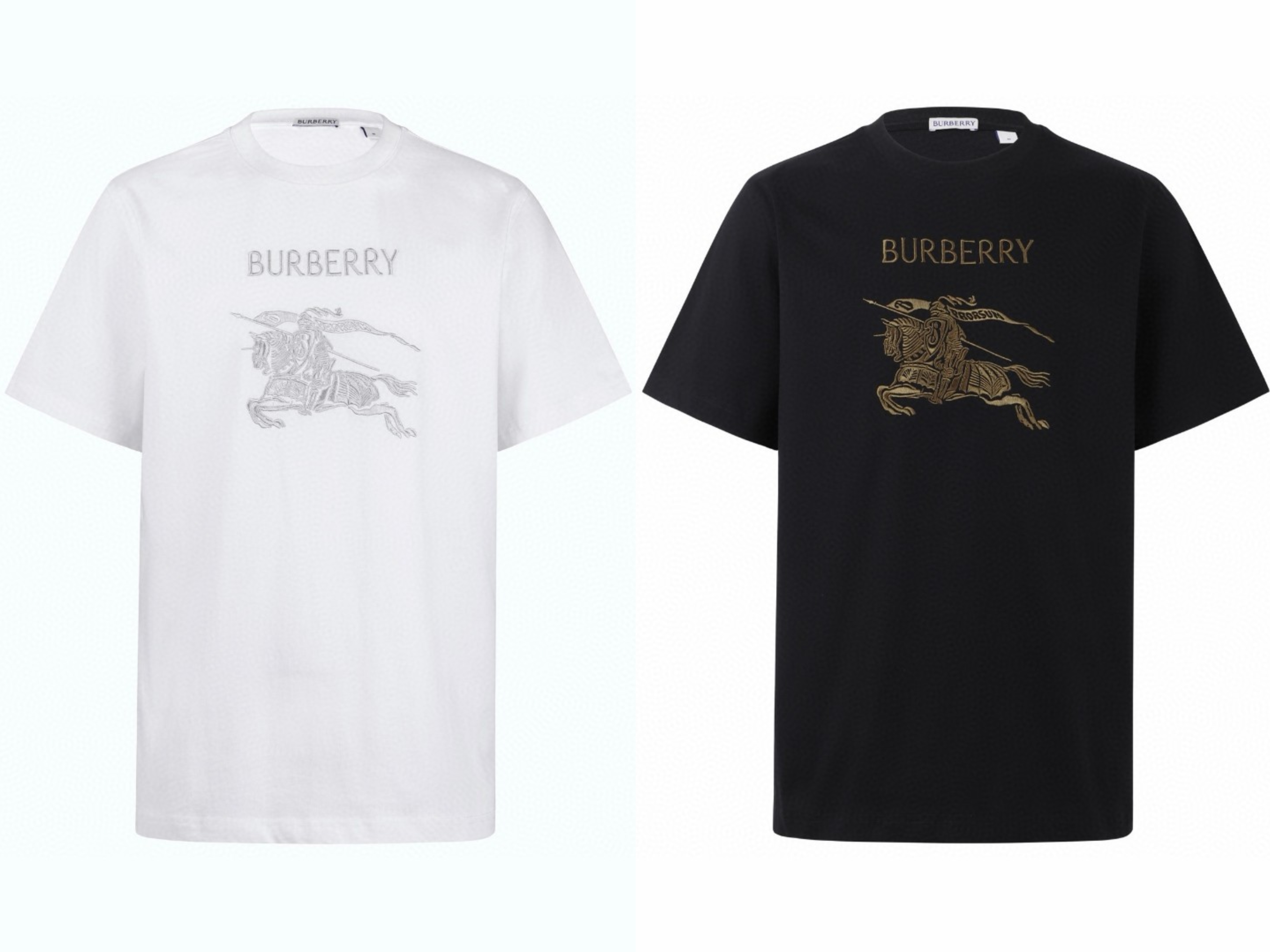 Burberry 巴宝莉 刺绣战马标识圆领Tee 短袖 T恤 白色 黑色 A0 81190061