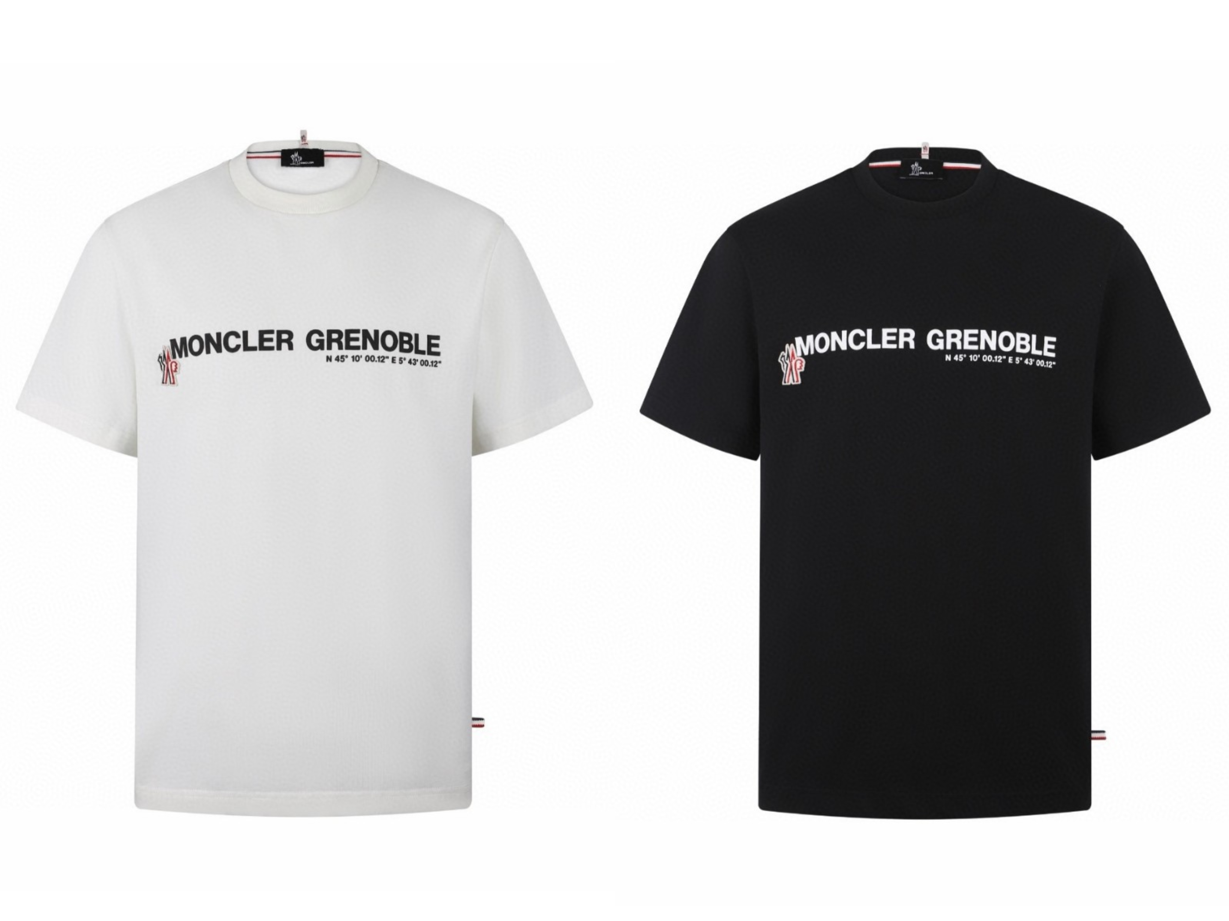 Moncler 蒙口 徽标织带标识圆领短袖 T恤 夏季 白色 黑色 A0 L10978C0001789AW1041