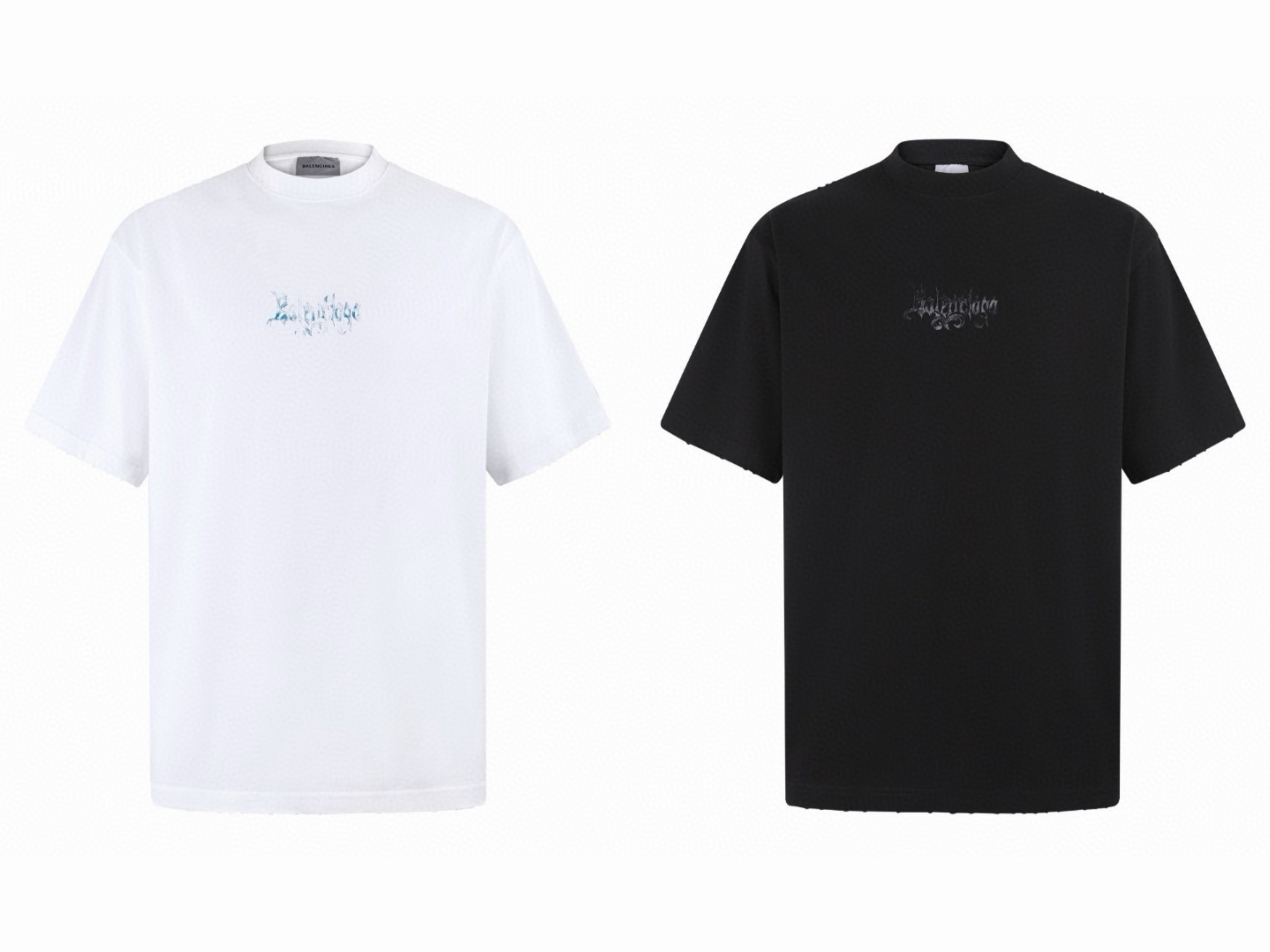 Balenciaga 巴黎世家 SKETCHY印花短袖 T恤 夏季 白色 黑色 A0 