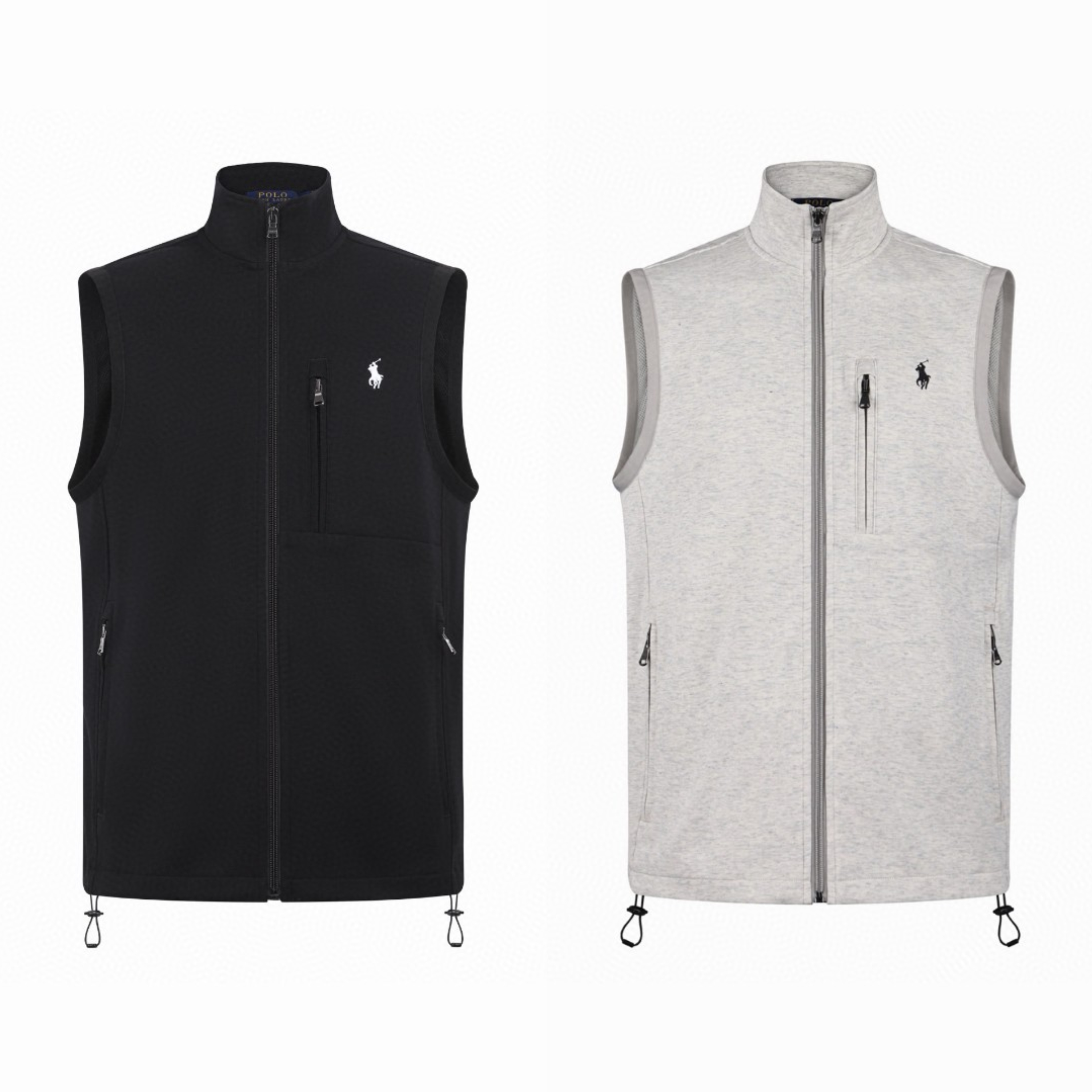 Ralph Lauren 拉夫劳伦 logo刺绣半高领马甲 背心 外套 灰色 黑色 B0 MNPOKNI1N220018-020