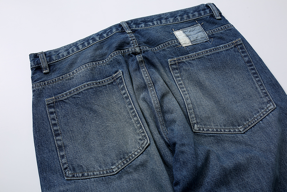 862#MADNESS 做旧宽松牛仔裤 长裤 裤子 蓝色