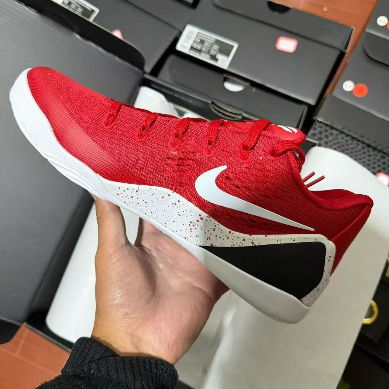 GX  KOBE 9  Elite Low TB 低筒 篮球鞋 实战鞋 球鞋 男鞋 波鞋 紅白色  IH1401-600