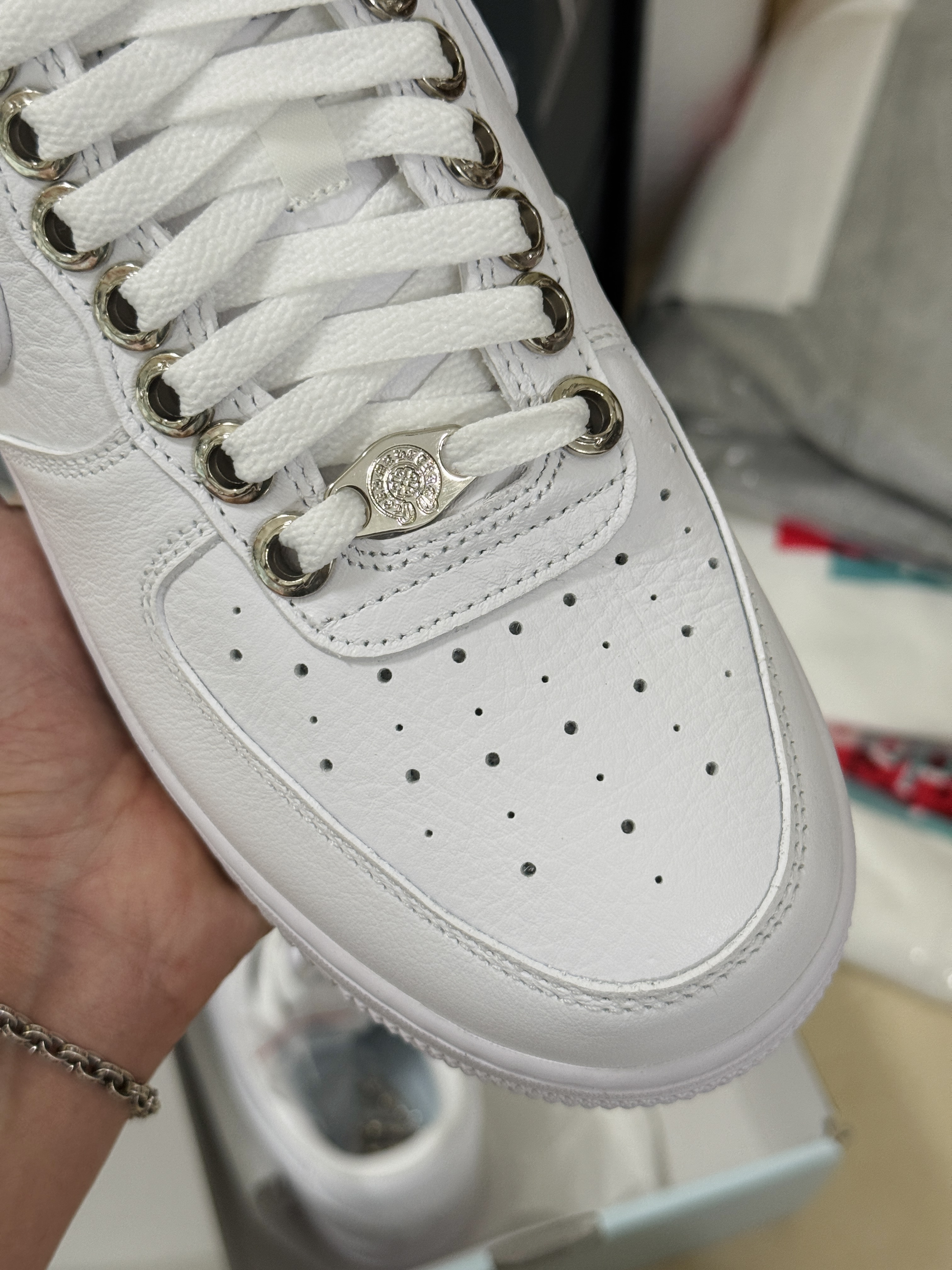 NOCTA Chrome Hearts Air Force 1 Low AF1 低筒 空军一号 休闲鞋 板鞋 男鞋 女鞋 白色 克罗心 