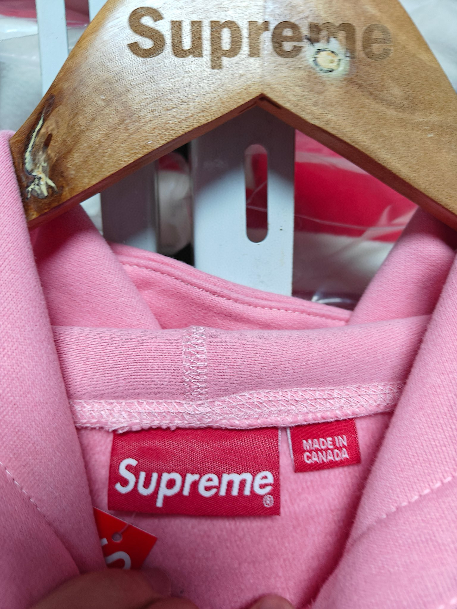 八色 Supreme 24  box logo 经典刺绣 连帽  卫衣 纯色 男女同款 SUP-FW24-275