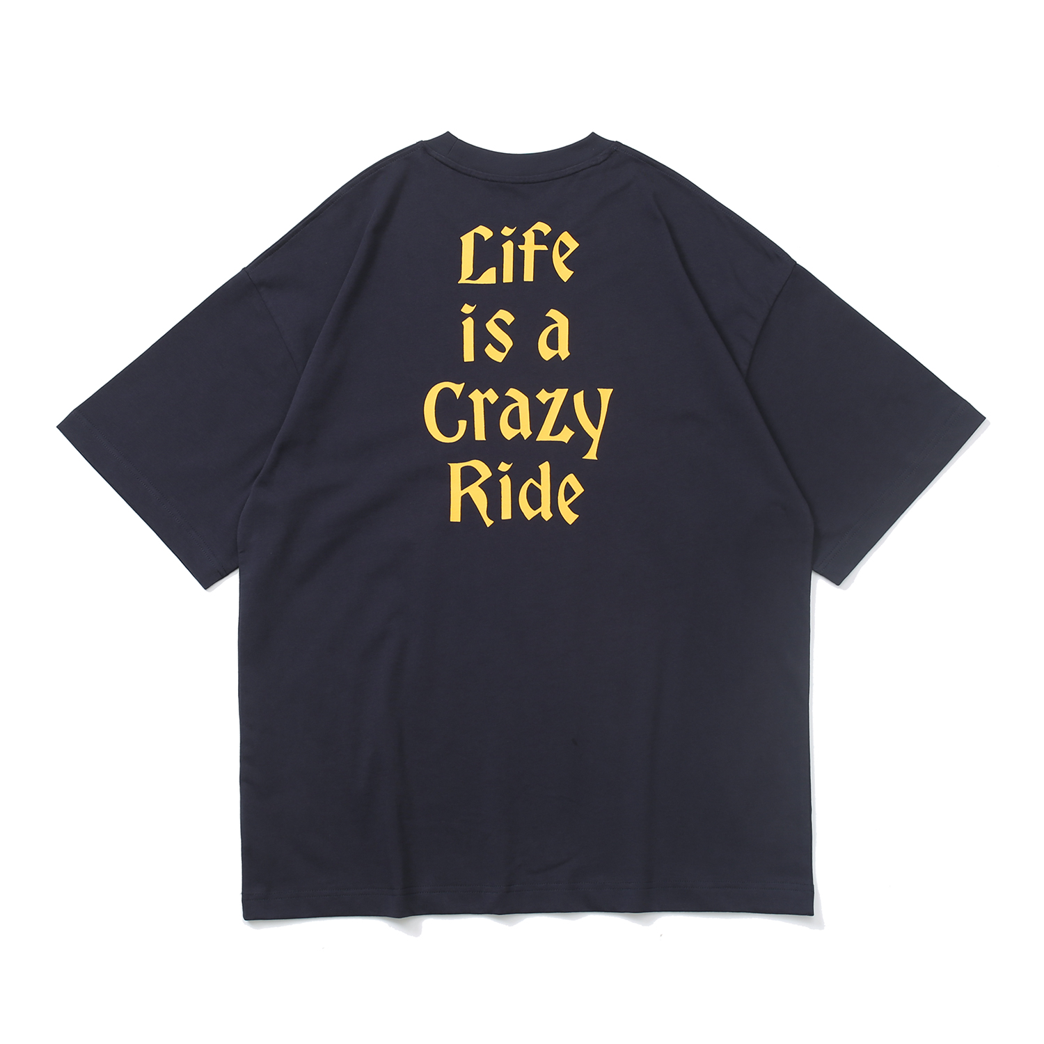 74#MADNESS 机车字母logo印花T恤 短袖 男女同款 蓝色 绿色