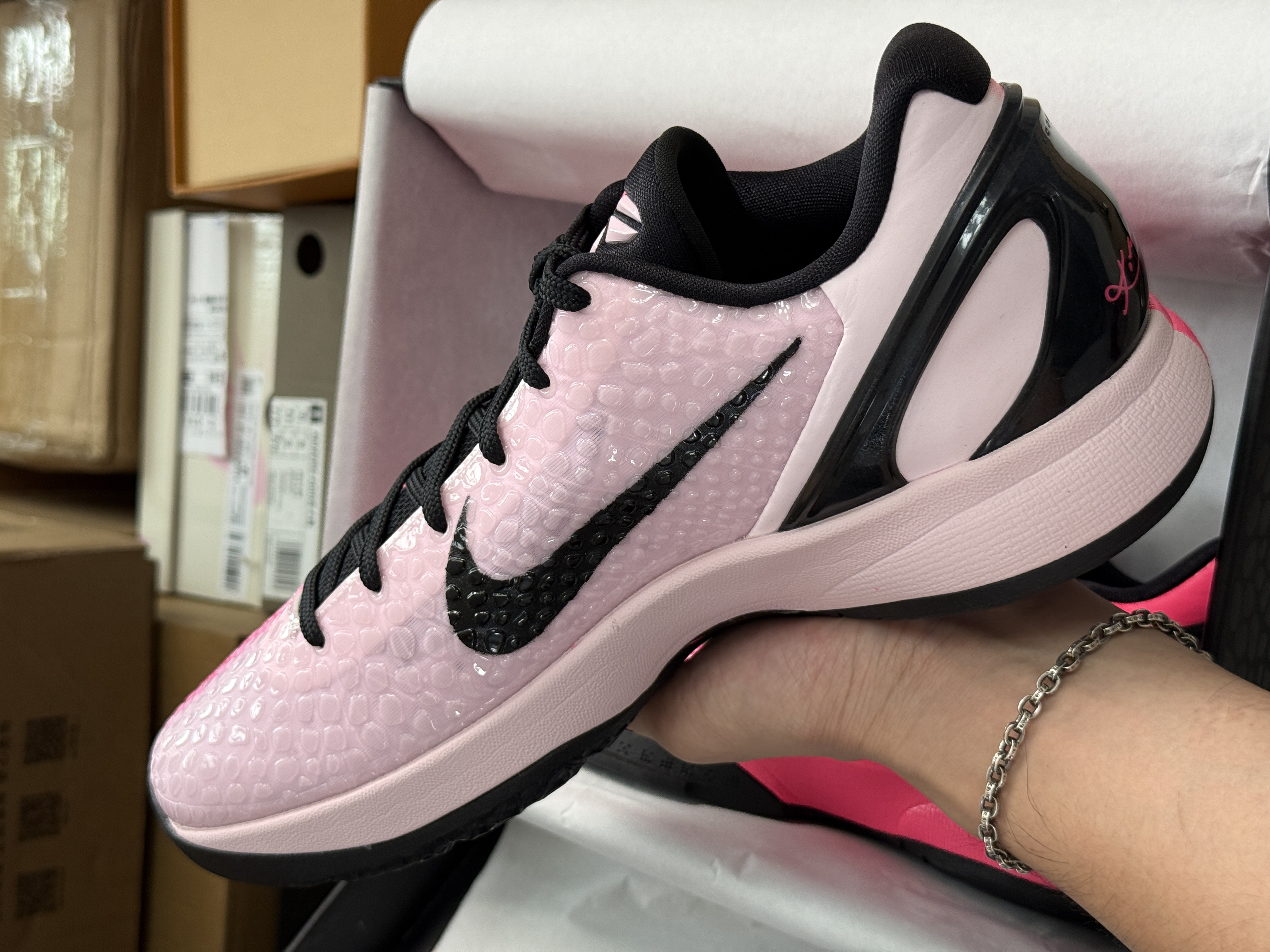 H12/Godkiller Kobe6 Kay Yow  前掌Zoom Turbo 气垫 后掌EVA缓震 低筒 球鞋 籃球鞋 實戰鞋  真碳板 男鞋  波鞋 乳腺癌2.0鸳鸯