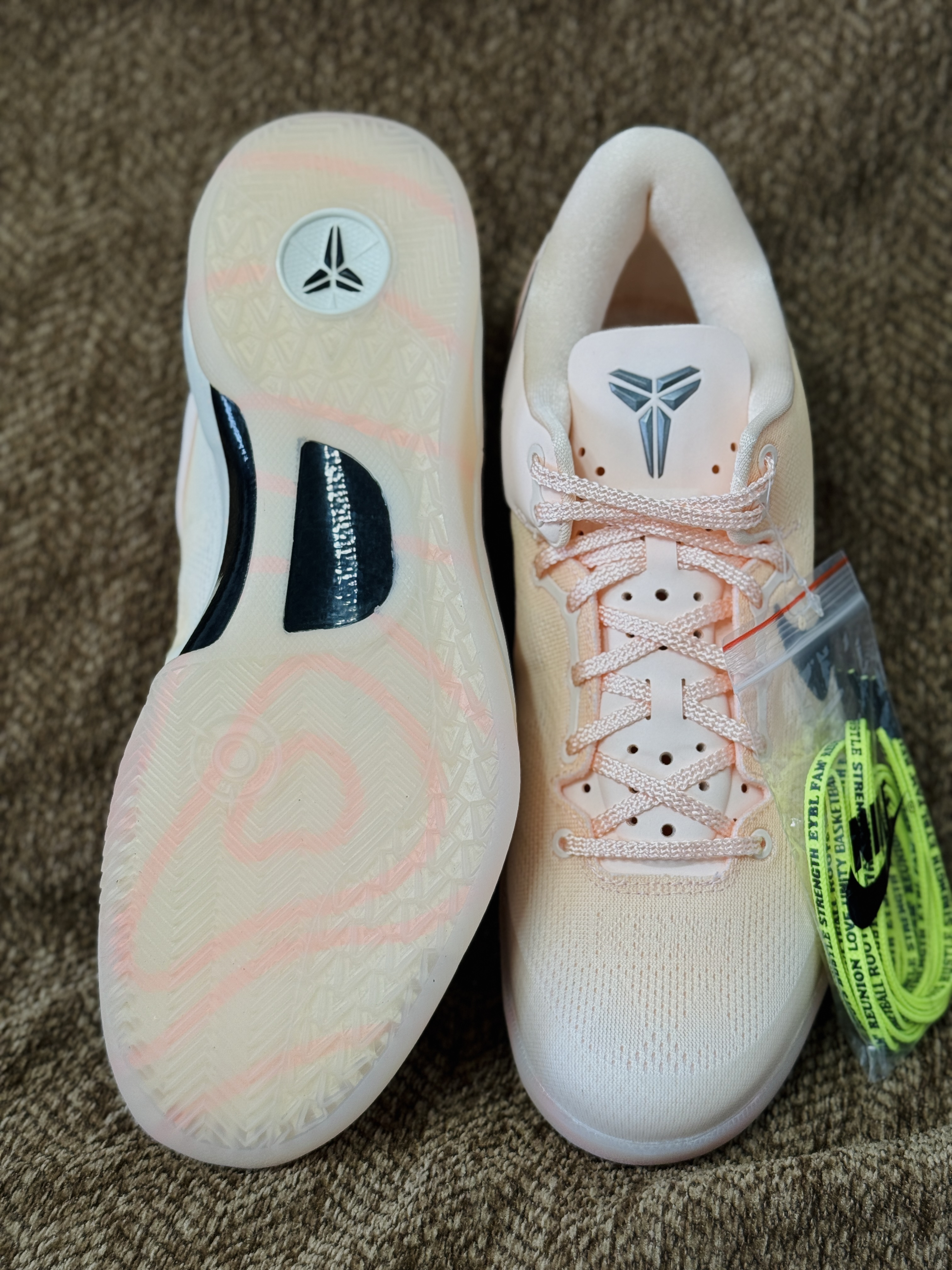预订款 GX KOBE 8 Protro Academy P EYBL 科比8 低筒 全掌LUNARLON 鞋墊 籃球鞋 實戰鞋 球鞋 男鞋 波鞋 粉黑色 HQ3138-800