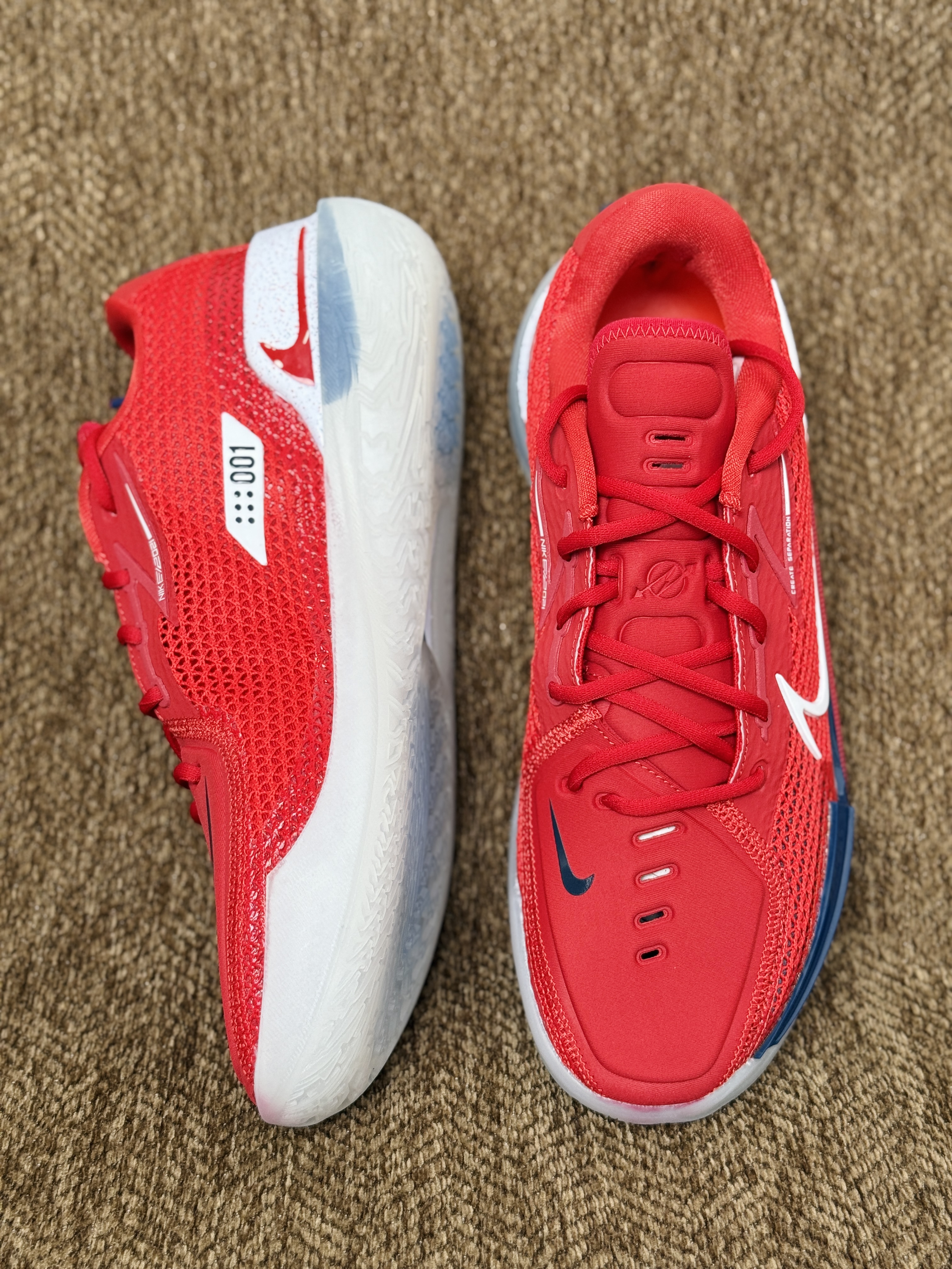 XO GT Cut 1  USA  低筒  防滑耐磨 全掌氣墊 籃球鞋 實戰鞋 球鞋 波鞋 男鞋  美国队 CZ0175-604