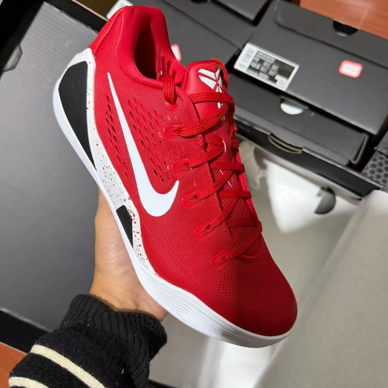 GX  KOBE 9  Elite Low TB 低筒 篮球鞋 实战鞋 球鞋 男鞋 波鞋 紅白色  IH1401-600