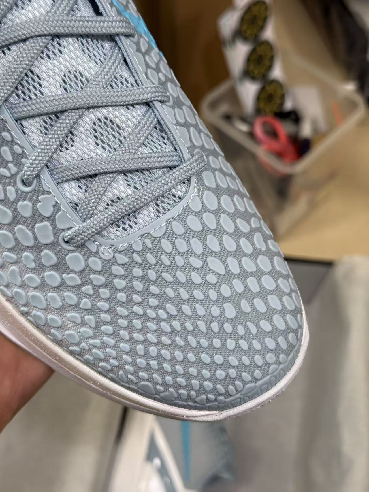 H12 Kobe6  前掌Zoom Turbo 气垫 后掌EVA缓震 低筒 球鞋 籃球鞋 實戰鞋 真碳板 男鞋 波鞋 克拉克北卡蓝 IO3672-400