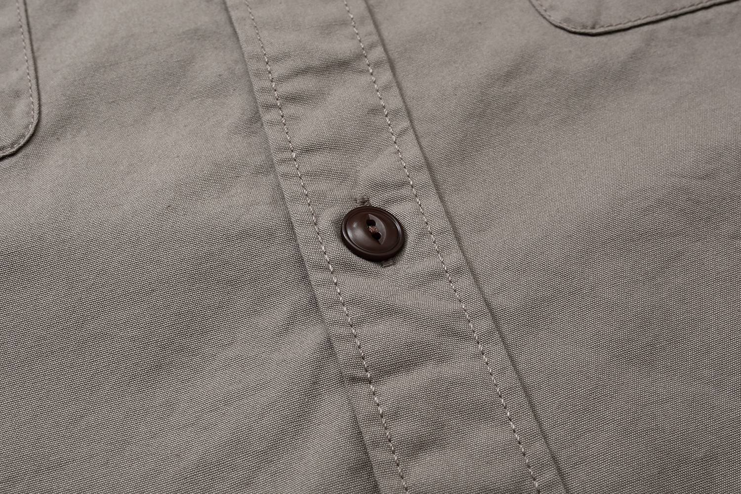 604#MADNESS 纯色单排扣衬衫 外套 长袖 秋冬季 休闲 卡其色