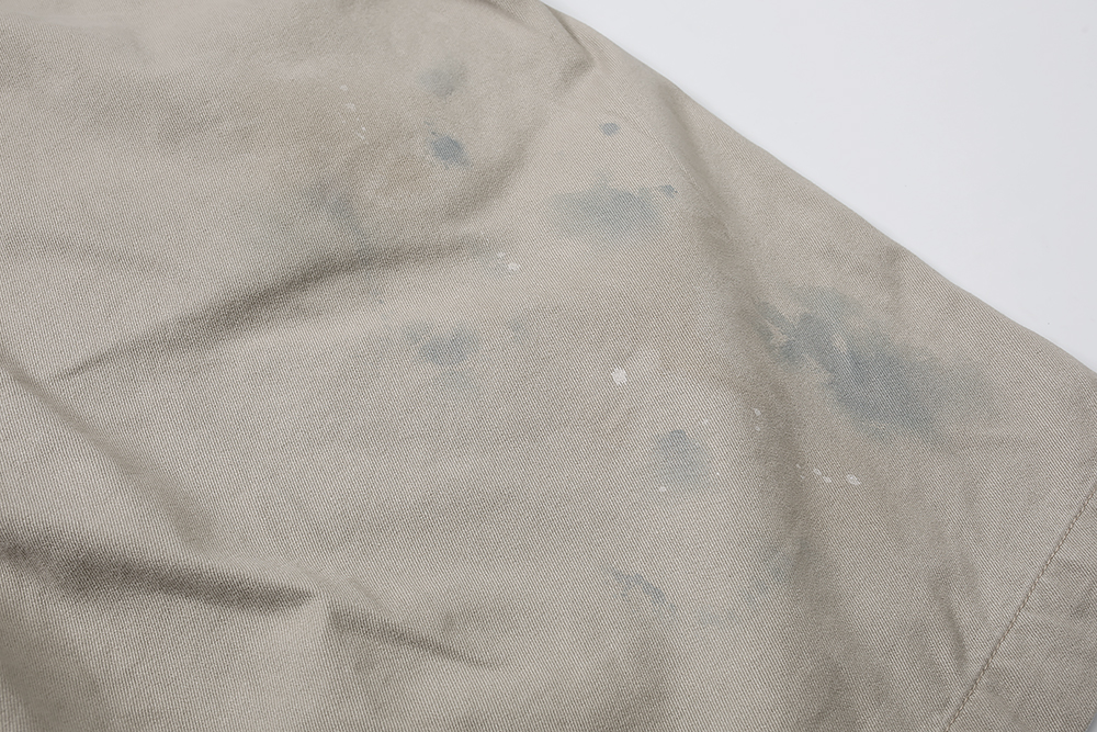 856#MADNESS 泼墨短裤 五分裤 休闲裤 裤子 卡其色