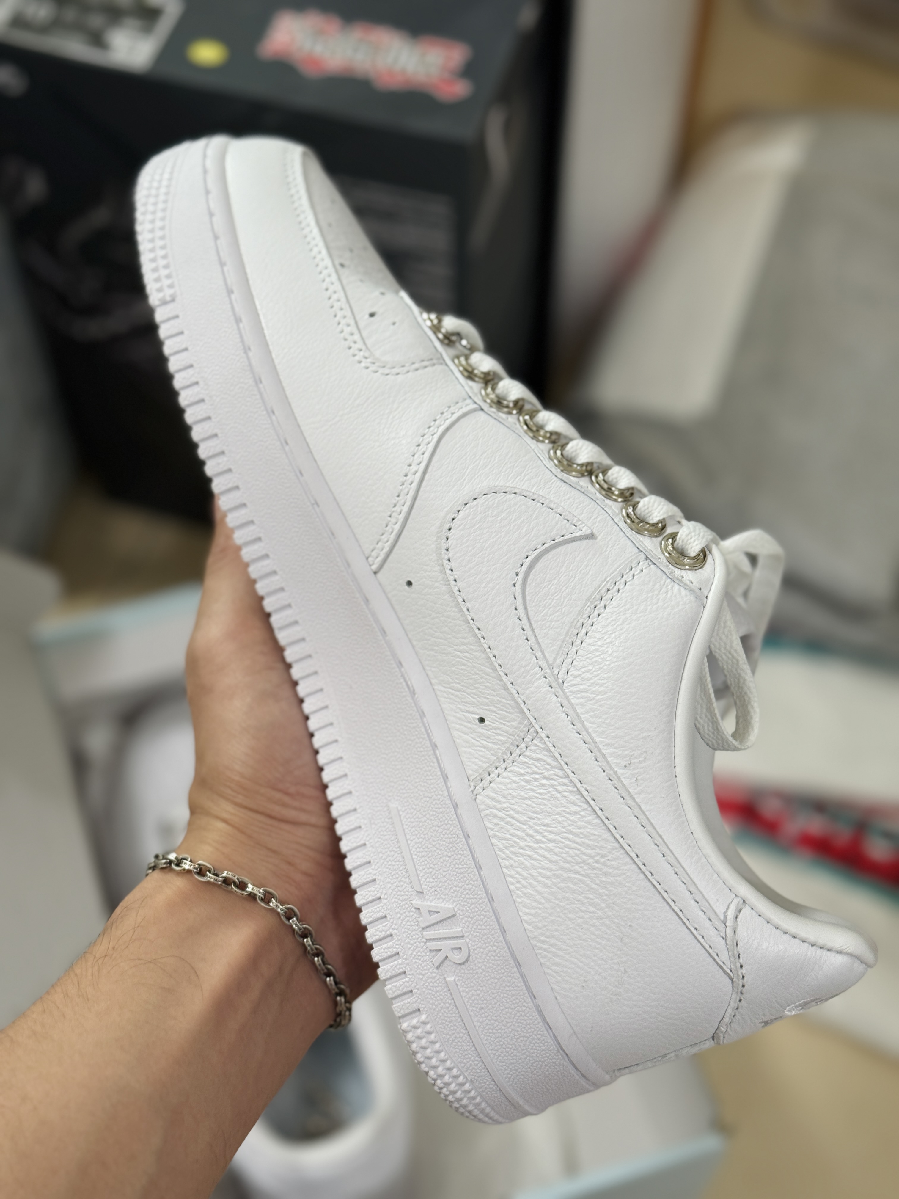 NOCTA Chrome Hearts Air Force 1 Low AF1 低筒 空军一号 休闲鞋 板鞋 男鞋 女鞋 白色 克罗心 