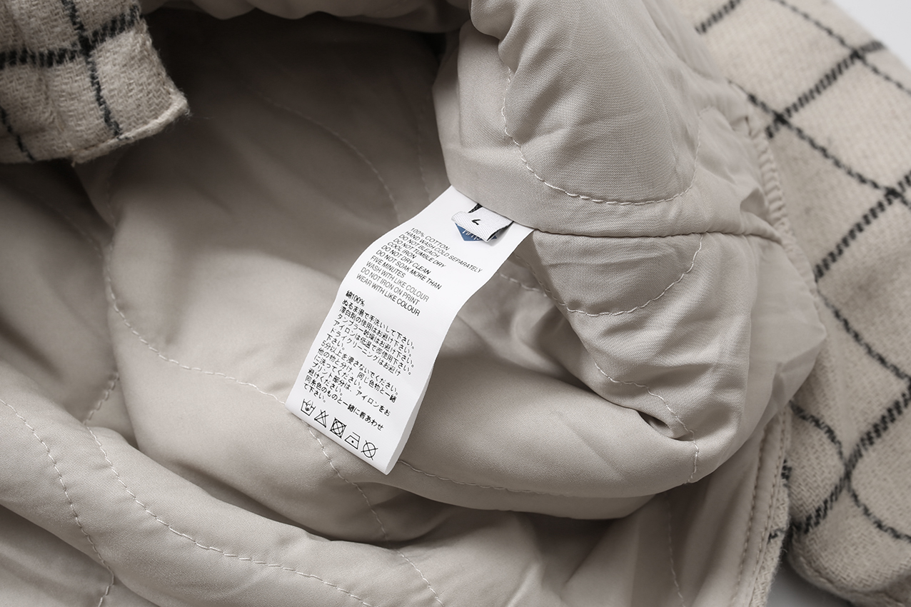 639#MADNESS 格子单排扣夹棉衬衫 外套 长袖 秋冬季 休闲