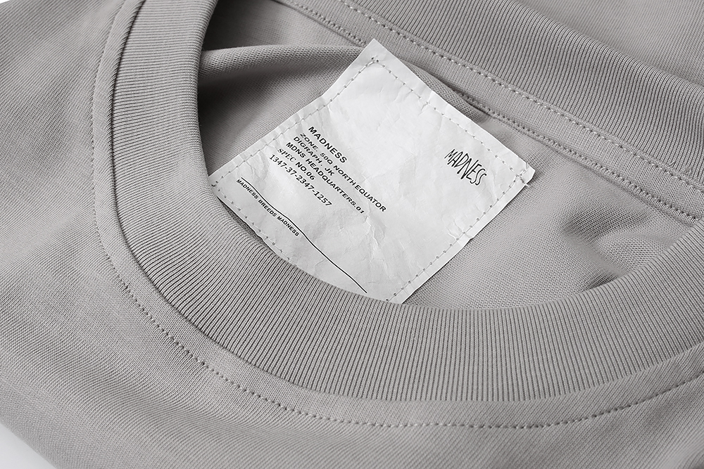 76#MADNESS 字母logo印花T恤 短袖 男女同款 白色 黑色 灰色