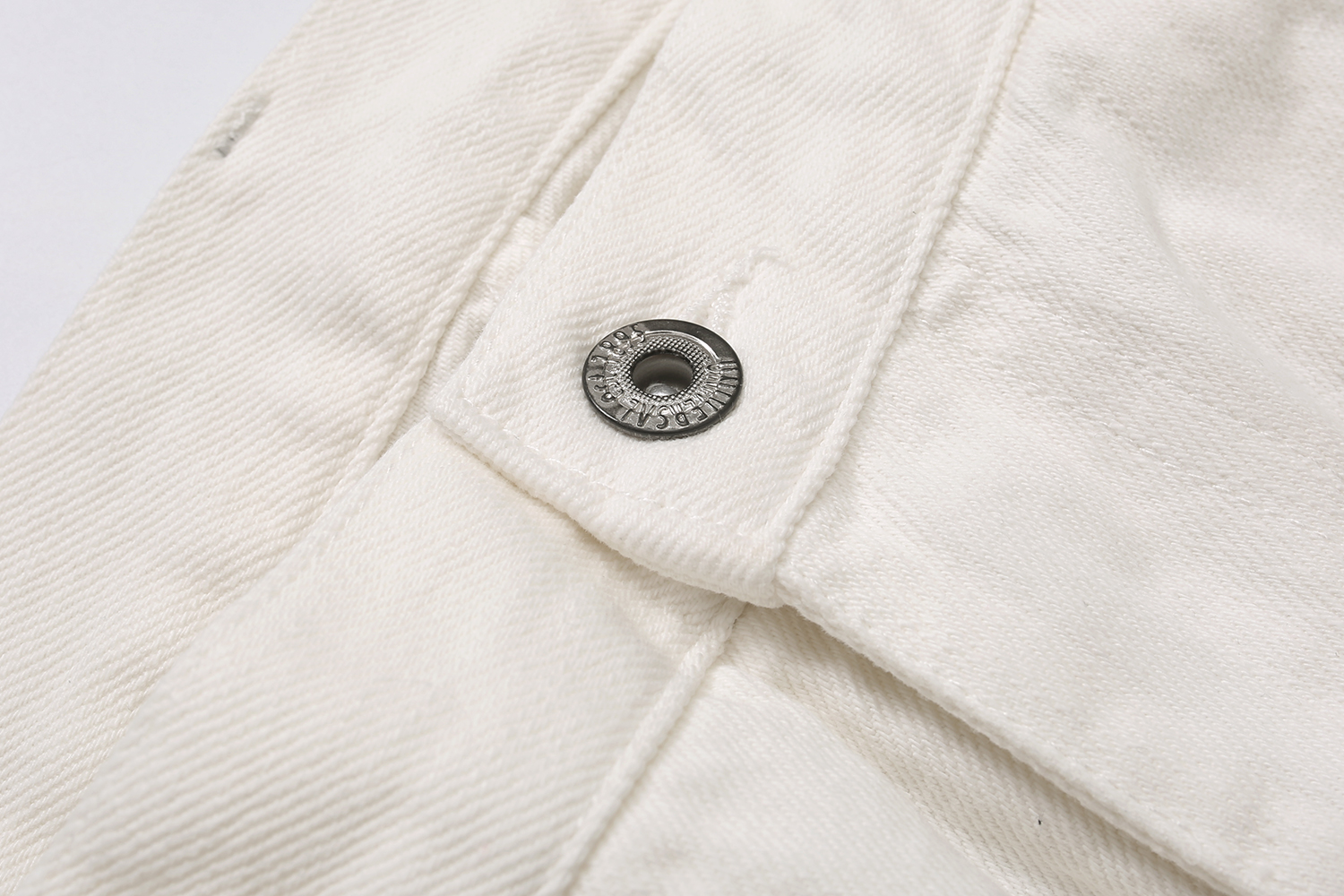 882#MADNESS 纯色宽松牛仔裤 长裤 裤子 白色