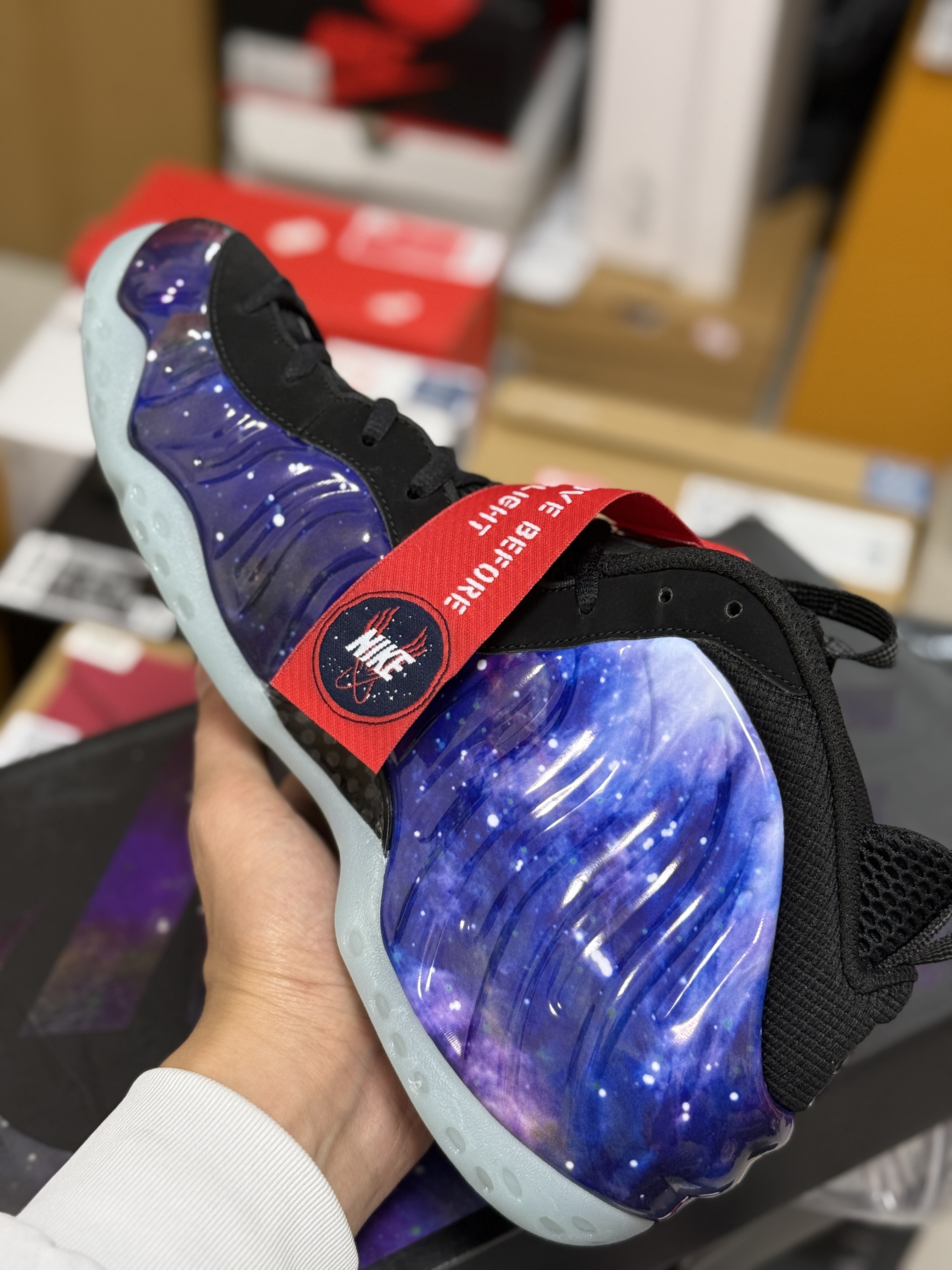 NIKE Air Foamposite Galaxy Retro 喷泡 篮球鞋 男鞋 真碳板 真气垫 波鞋  银河喷2025 FQ4303-400