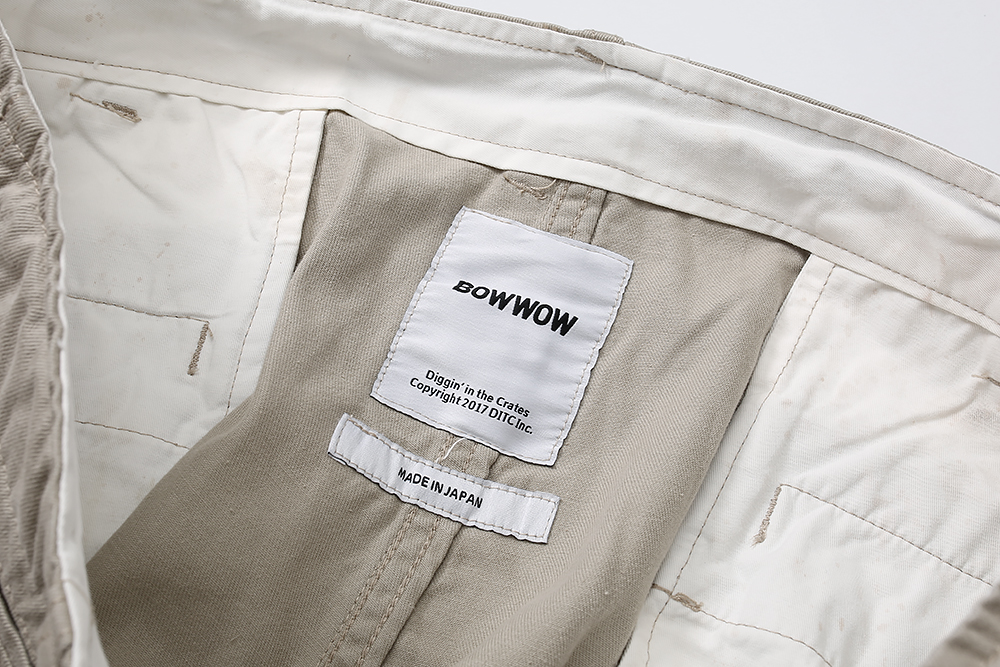 856#MADNESS 泼墨短裤 五分裤 休闲裤 裤子 卡其色