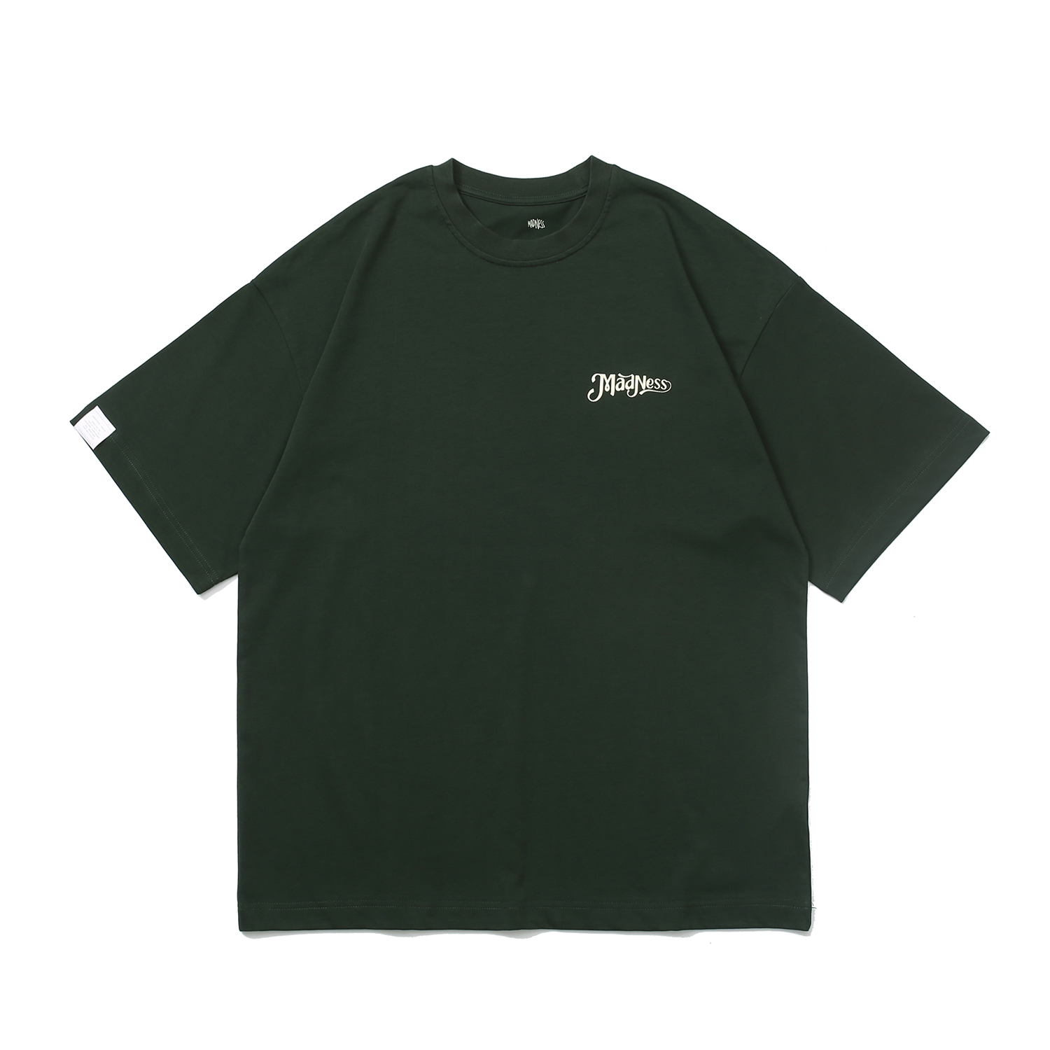 74#MADNESS 机车字母logo印花T恤 短袖 男女同款 蓝色 绿色