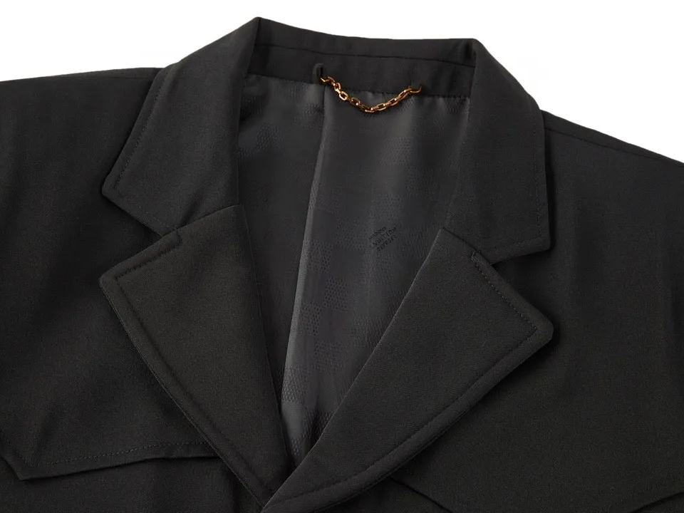 [Copy]LOUIS VUITTON 路易威登 满印提花夹克 外套 长袖 卡其色 1AFQEB