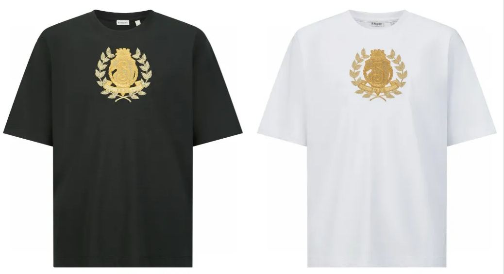 Burberry 巴宝莉 马术骑士刺绣图案 短袖 T恤 夏季 黑色 80727751