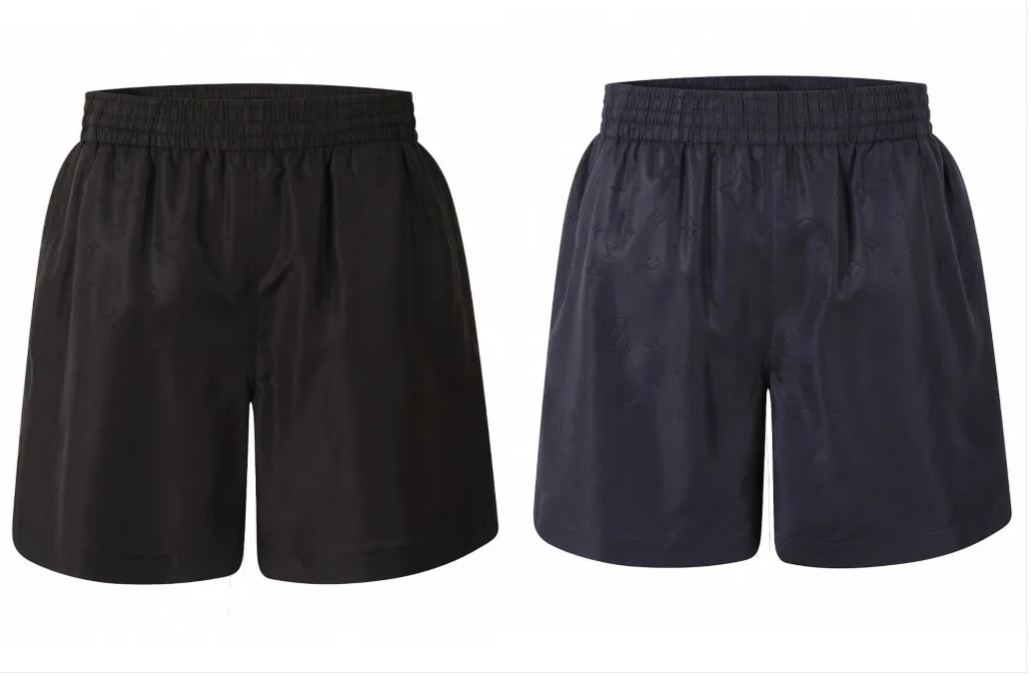 LOUIS VUITTON 路易威登 LV 沙滩满印 短裤 休闲裤 裤子 五分裤 黑色 蓝色-20 1A8HO