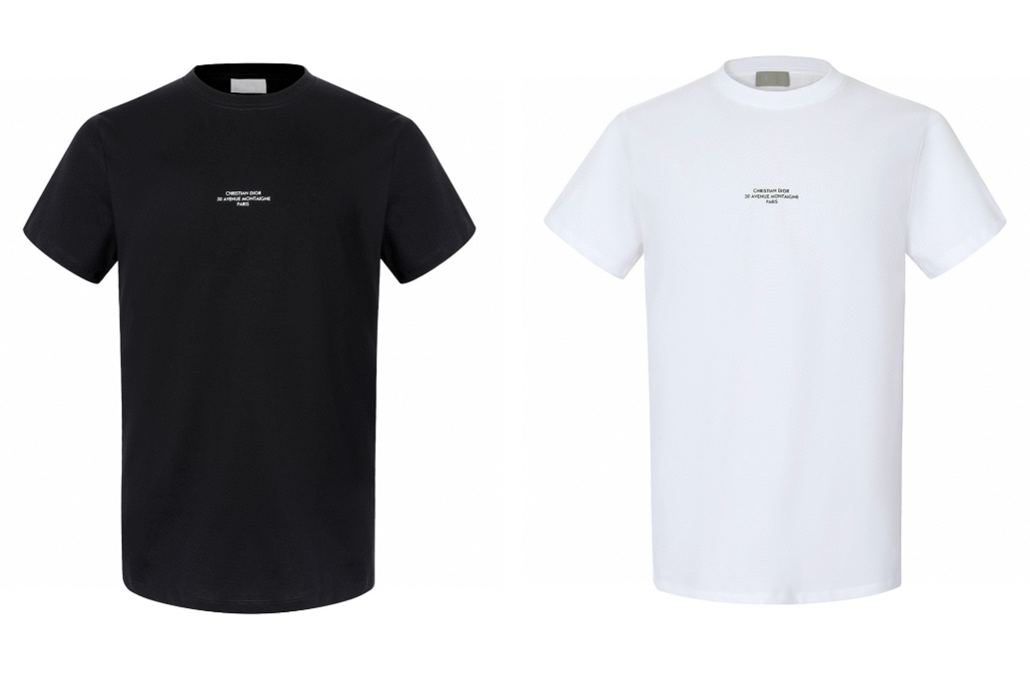  DIOR 迪奥 小字母 T恤 棉质夏季 短袖  黑色 白色 A2 593J668D3018-C980