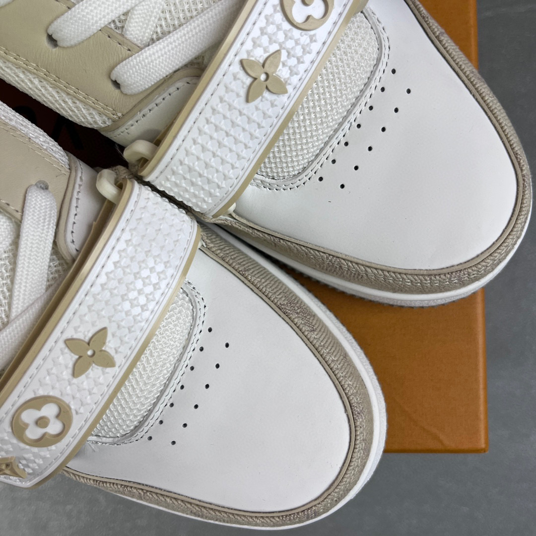 Louis Vuitton 路易威登 Trainer 魔术贴 低筒 休闲鞋 板鞋 运动鞋 男鞋 女鞋 卡其色 1A9ZC2