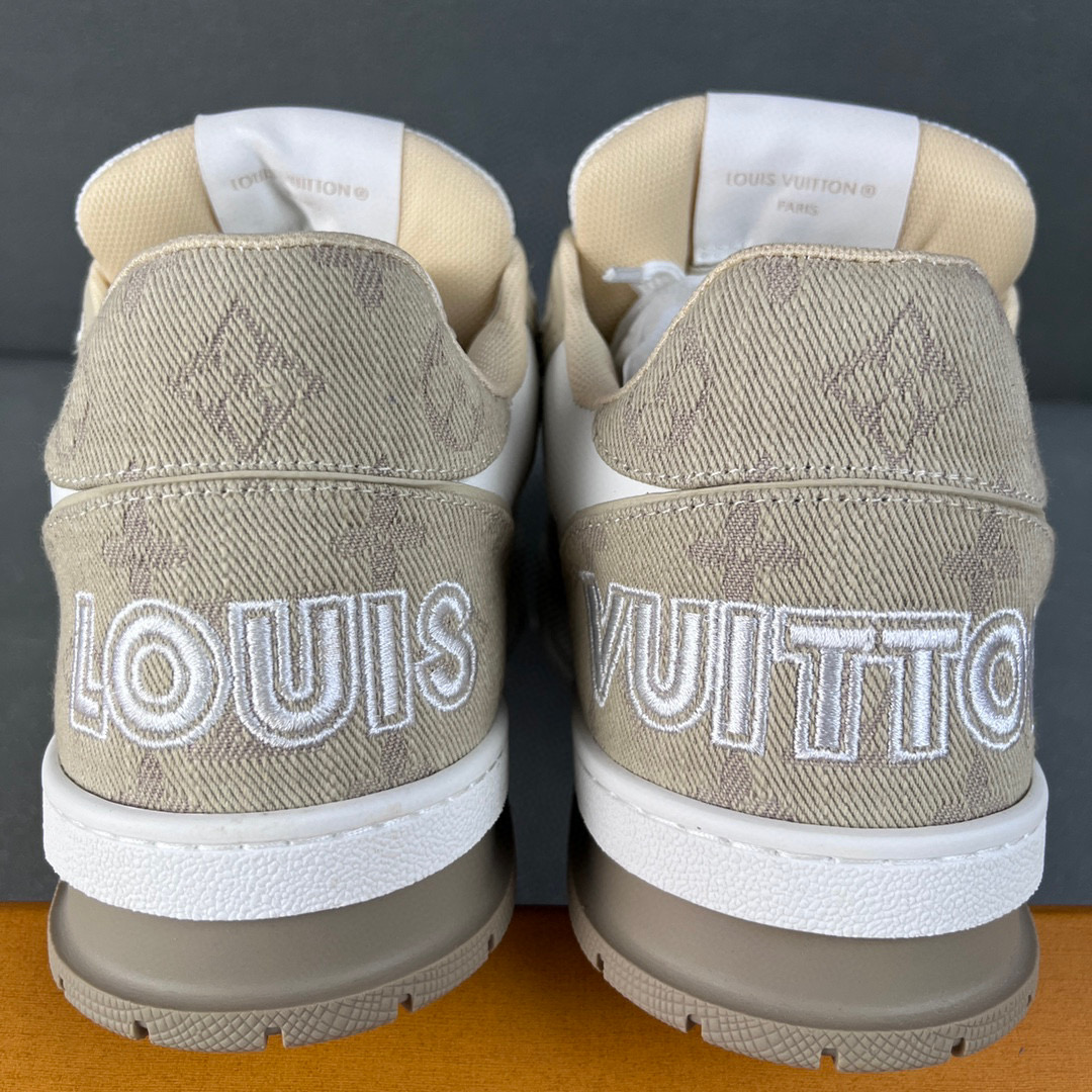 Louis Vuitton 路易威登 Trainer 魔术贴 低筒 休闲鞋 板鞋 运动鞋 男鞋 女鞋 卡其色 1A9ZC2
