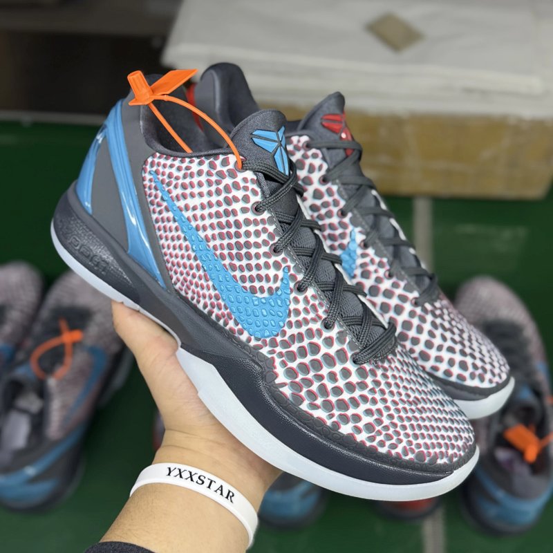 STAR-S级 Kobe6 3D Holywood  前掌Zoom Turbo 气垫 后掌EVA缓震 低筒 球鞋 籃球鞋 實戰鞋 真碳板 男鞋 波鞋 裸眼 IQ3902-002 