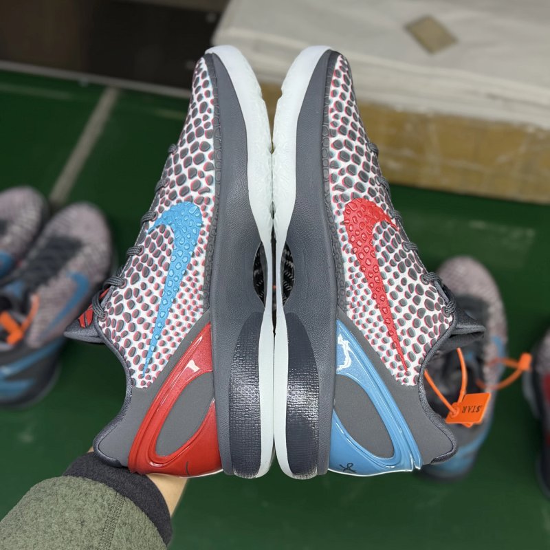 STAR-S级 Kobe6 3D Holywood  前掌Zoom Turbo 气垫 后掌EVA缓震 低筒 球鞋 籃球鞋 實戰鞋 真碳板 男鞋 波鞋 裸眼 IQ3902-002 