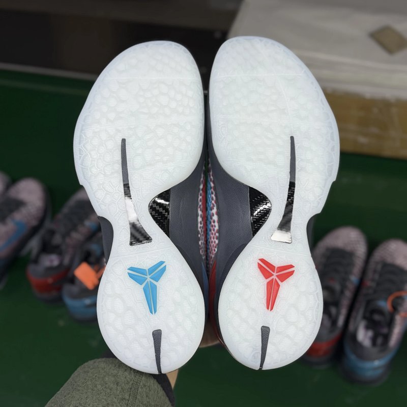 STAR-S级 Kobe6 3D Holywood  前掌Zoom Turbo 气垫 后掌EVA缓震 低筒 球鞋 籃球鞋 實戰鞋 真碳板 男鞋 波鞋 裸眼 IQ3902-002 