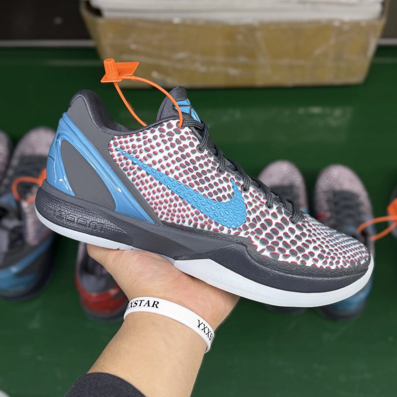 STAR-S级 Kobe6 3D Holywood  前掌Zoom Turbo 气垫 后掌EVA缓震 低筒 球鞋 籃球鞋 實戰鞋 真碳板 男鞋 波鞋 裸眼 IQ3902-002 