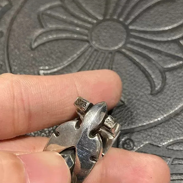 Chrome Hearts  CH克罗心 925银   火焰十字架蛇形手链 欧美朋克 粗手链 手 链 