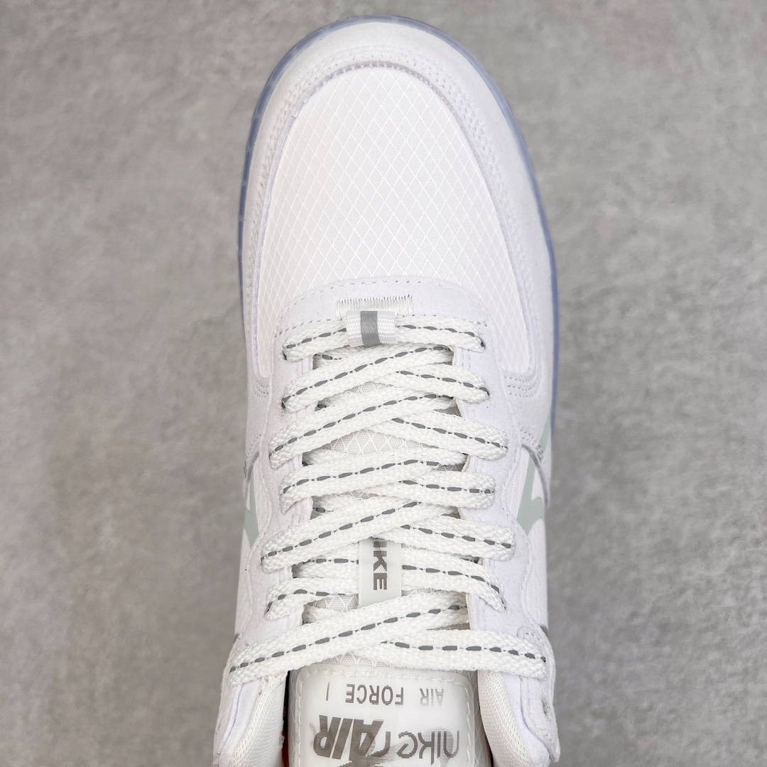  正确版 无荧光 Air Force 1 Low React QS Light Bone    低筒 空军一号 休闲鞋 板鞋 男鞋 女鞋 冰块 冰蓝 CQ8879-100