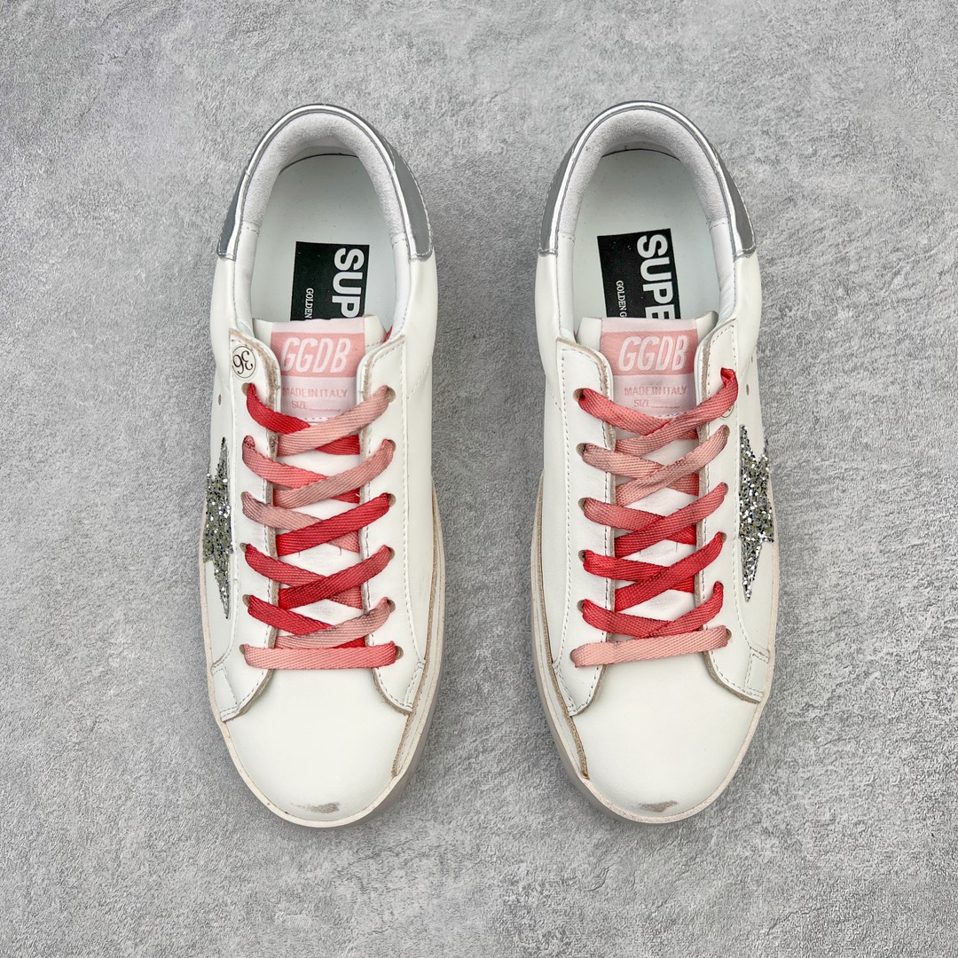Golden Goose SuperStar GGDB 做旧 低筒 小脏鞋 休闲时尚 板鞋 男鞋 女鞋 麂皮星星 白红