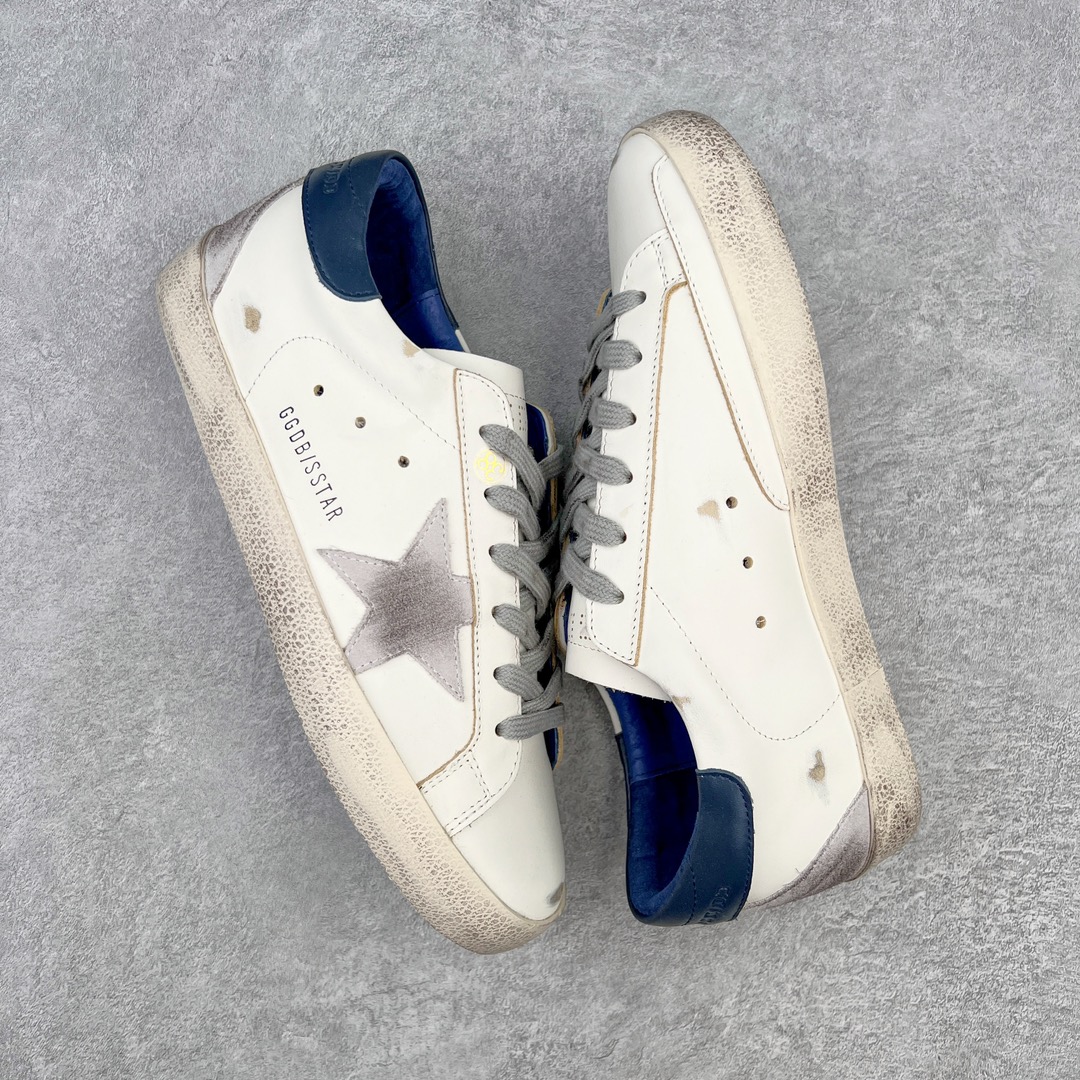  Golden Goose SuperStar GGDB 做旧 低筒 小脏鞋 休闲时尚 板鞋 男鞋 女鞋 麂皮星星 灰白 蓝尾