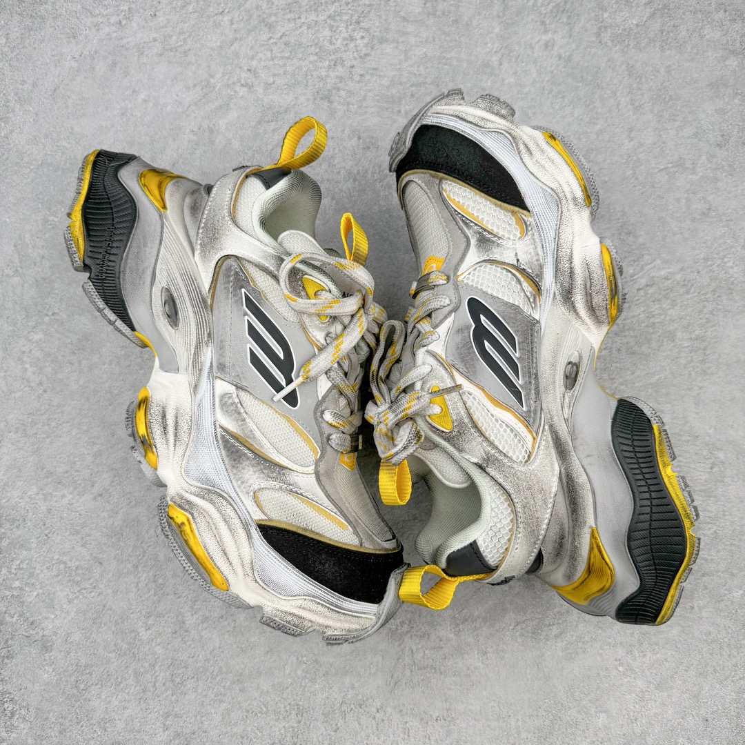  Balenciaga CARGO 巴黎世家  圆头系带 舒适百搭 老爹鞋 运动 复古板鞋 休闲鞋 男鞋 女鞋 白黄银 784341W2MV11170 （版型偏大一码）