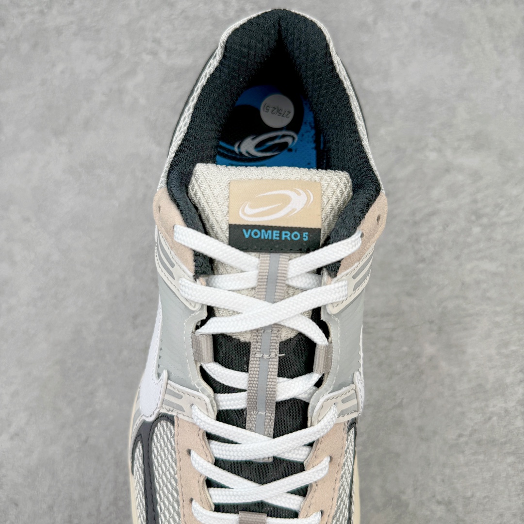 新版 Nike Air Zoom Vomero 5   前后气垫 低筒 跑步鞋 运动鞋 男鞋 女鞋 波鞋 白黑 FN7649-110