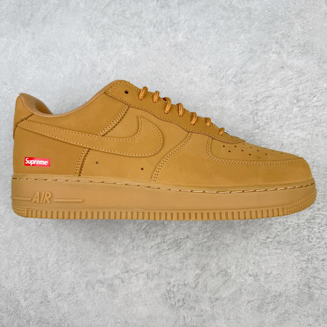  Supreme Air Force 1 Low Box Logo   低筒 休闲鞋 板鞋 男鞋 女鞋 波鞋 小麦色  DN1555-200 