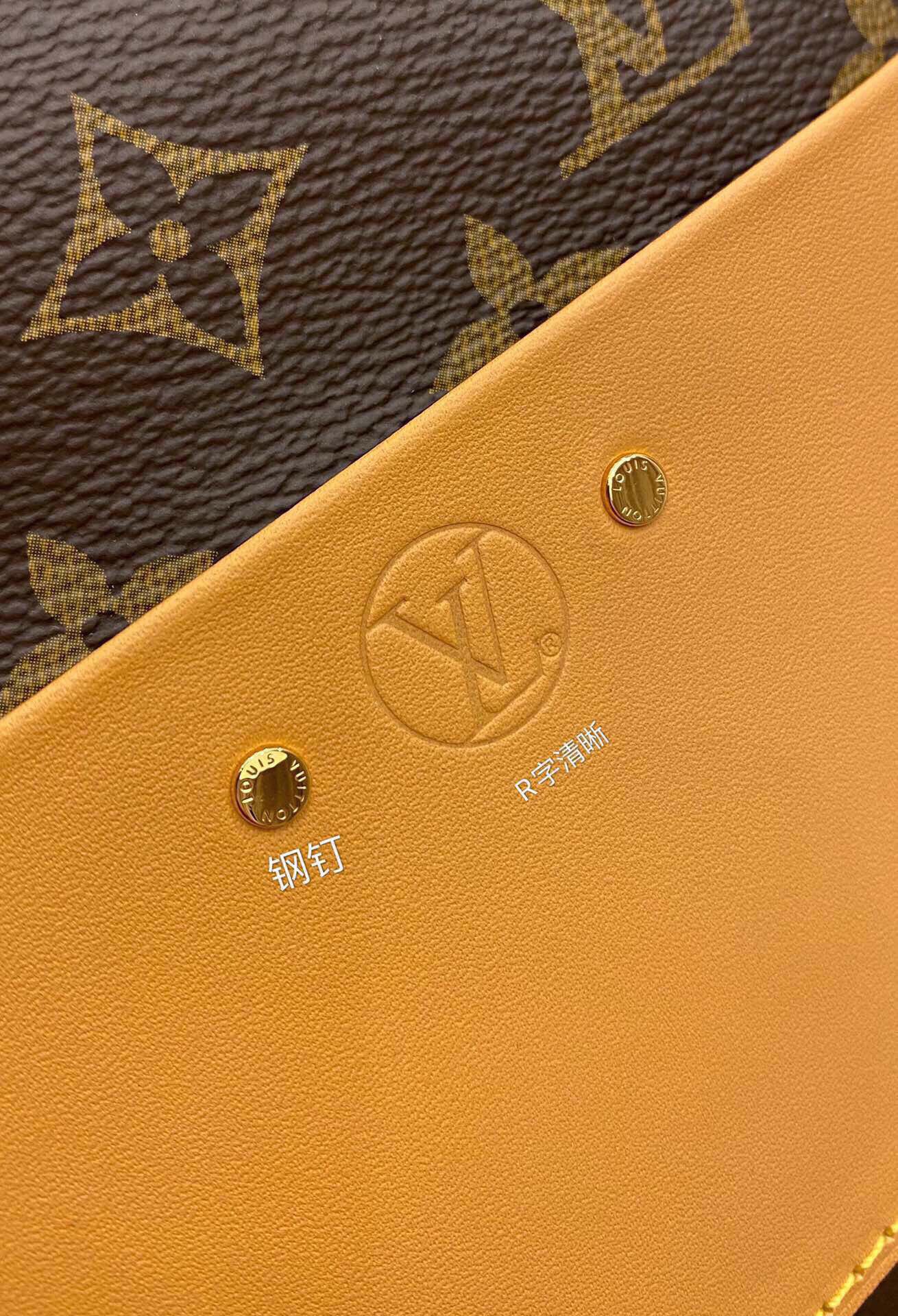   LOUIS VUITTON  经典老花满印拉链  水桶包 托特包 单肩包 斜挎包 手提包  男女同款  大号 棕色 M52294