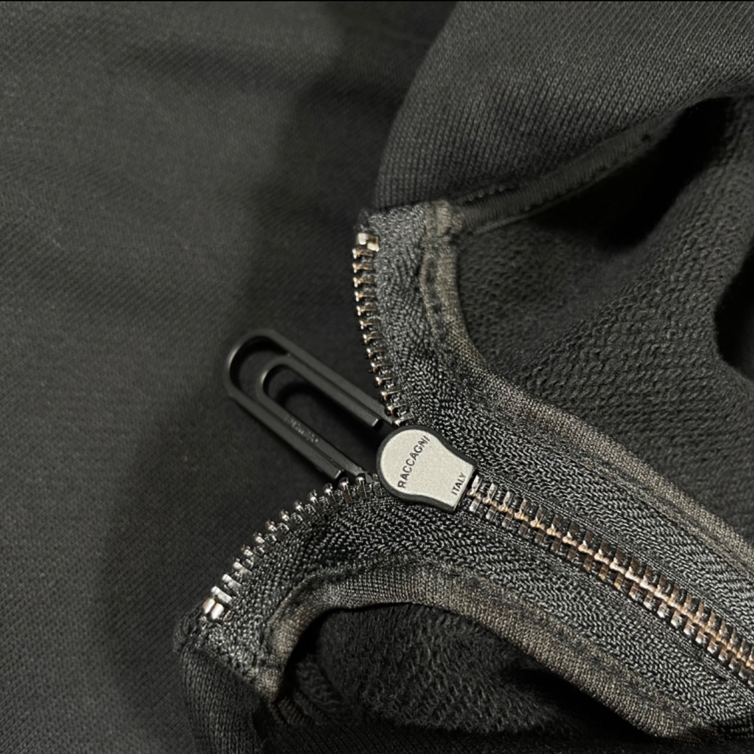 OFF-White OW 波浪斜纹 印花 外套 长袖 连帽 夹克 秋冬季 拉链 卫衣 黑色 OMBE013S22FLE00410011001