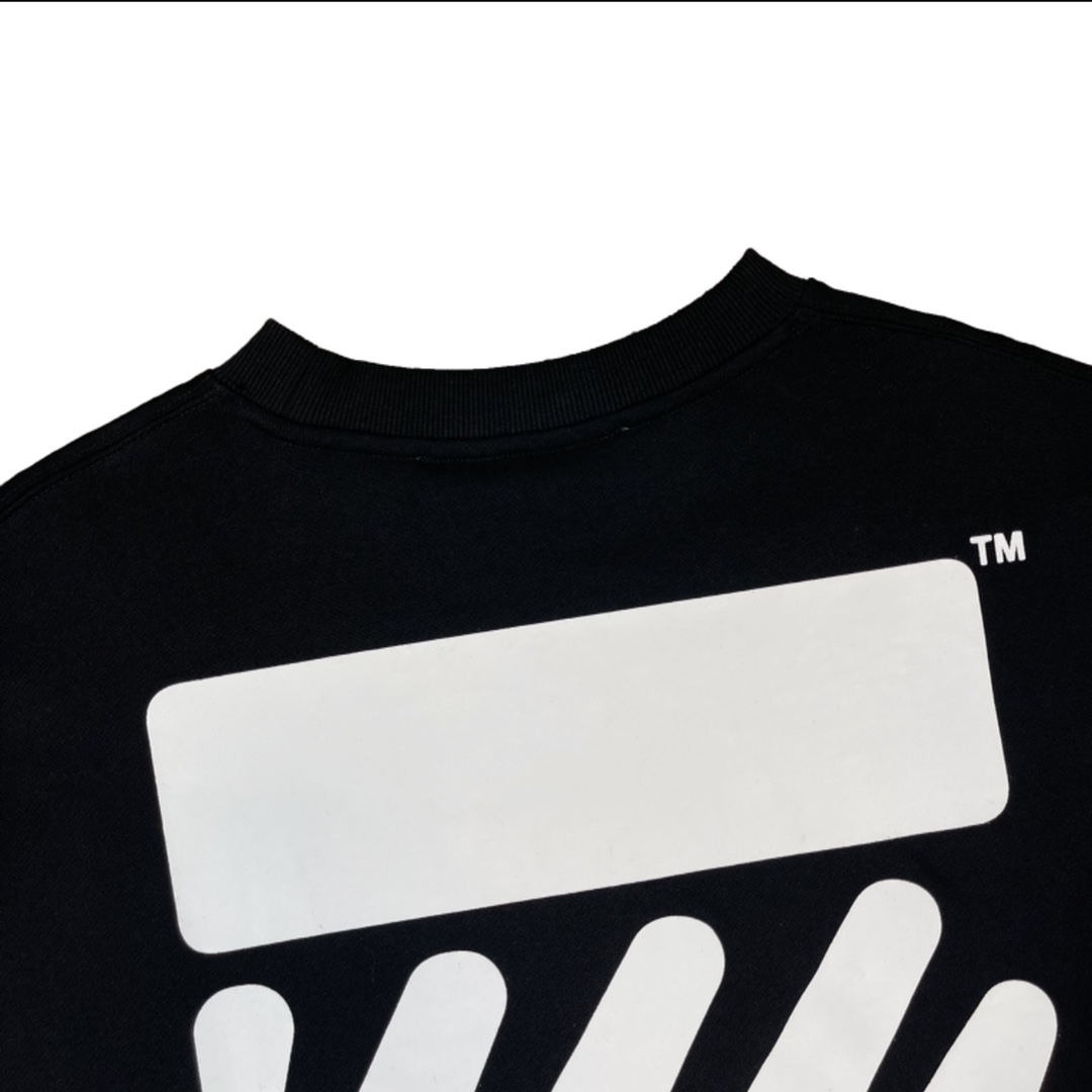  OFF-White OW 波浪斜纹 套头 圆领 印花 外套 长袖 连帽 夹克 秋冬季 卫衣 黑色 OMBA057S22FLE0031001