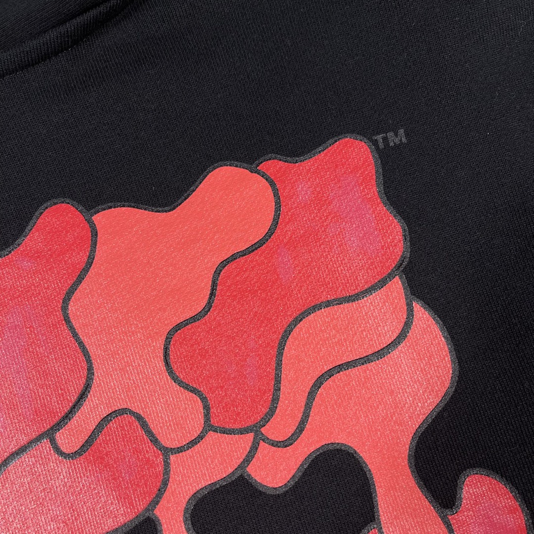   OFF-White OW Melting Arrow 箭头  印花  运动 长袖 连帽 外套夹克 秋冬季 拉链 卫衣 黑色 OMBB037S21FLE0021025