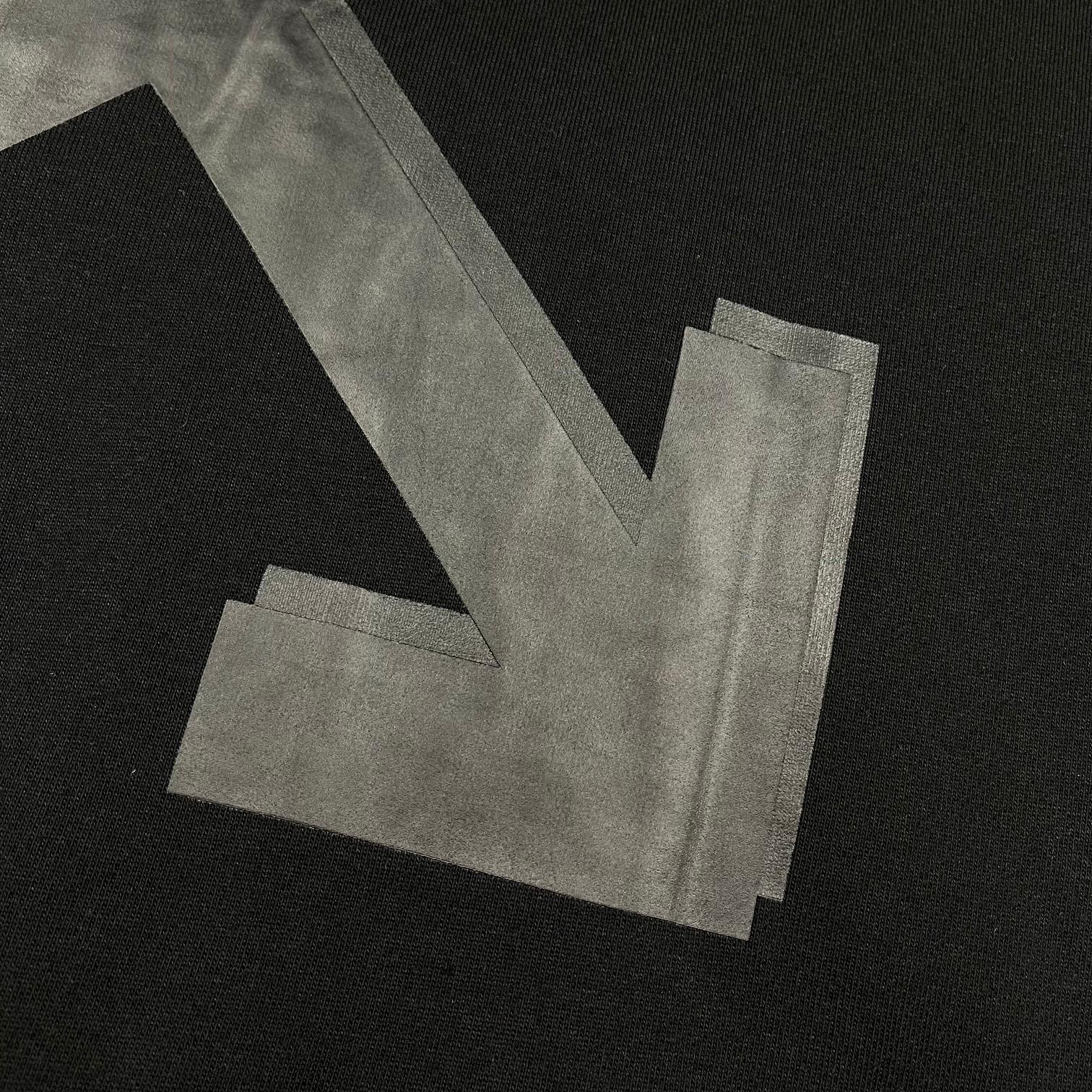   OFF-White OW FW21 箭头  印花  运动 长袖 连帽 外套夹克 秋冬季 拉链 卫衣 黑色 OMBB037F21FLE0071010