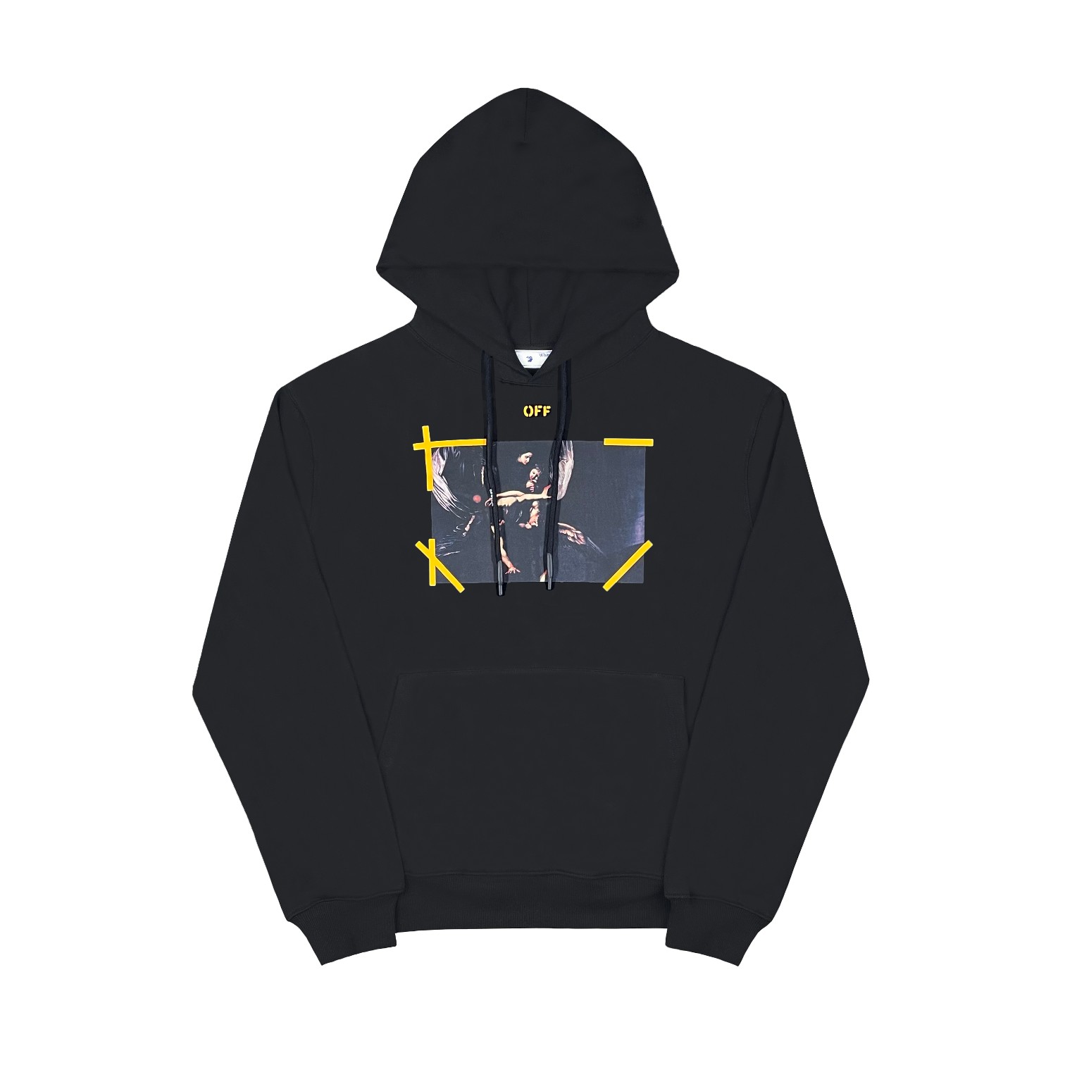   OFF-White OW  箭头  印花  运动 长袖 连帽 外套夹克 秋冬季 拉链 卫衣 黑色 OMBB085C99FLE0091001
