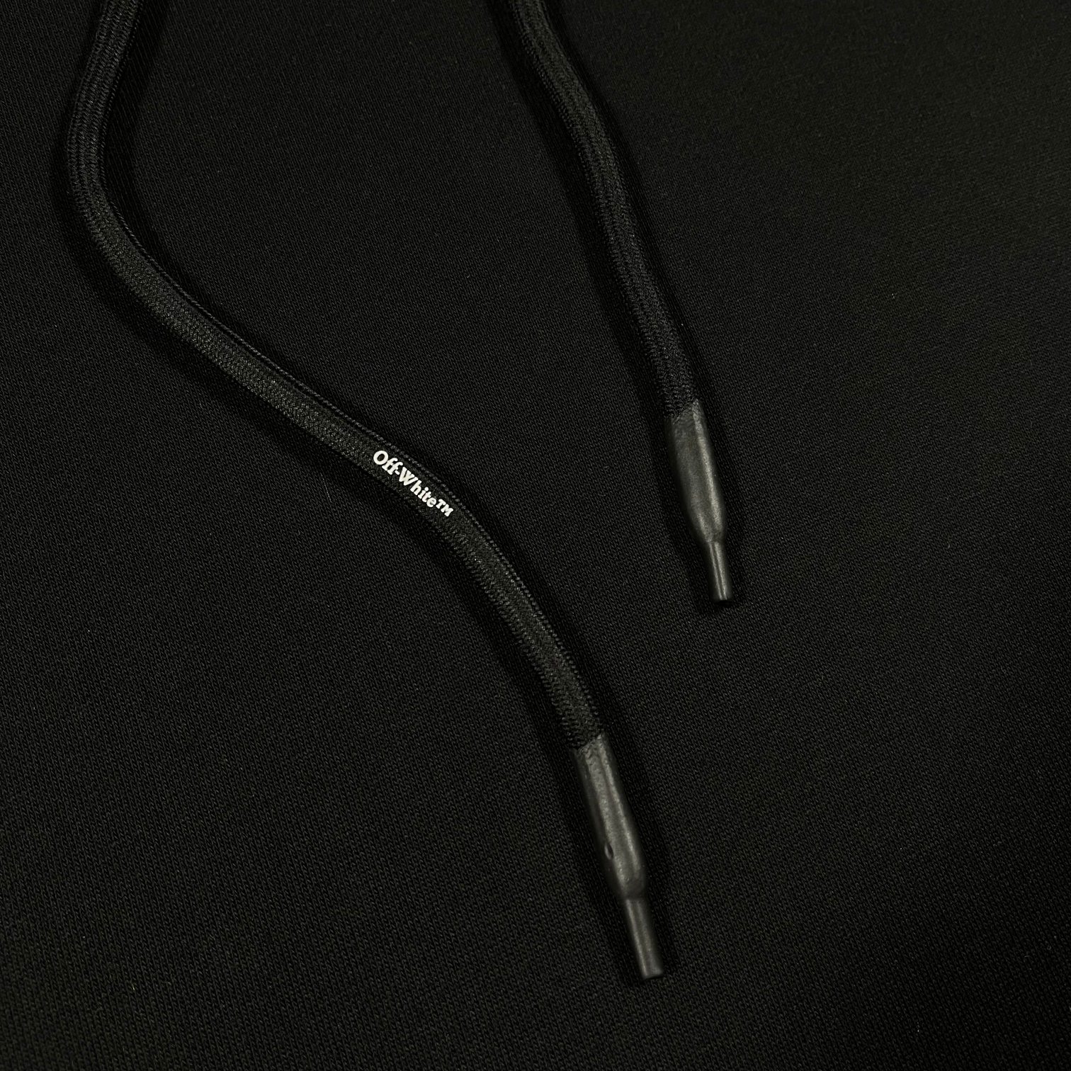   OFF-White OW   印花  运动 长袖 连帽 外套夹克 秋冬季 拉链 卫衣 黑色 OMBB097S22FLE0091001