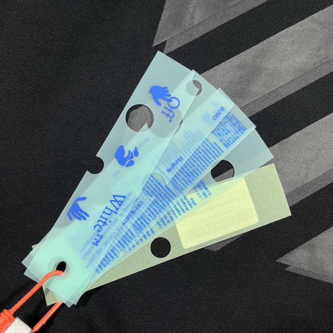 OFF-White OW 印花  运动 长袖 连帽 外套夹克 秋冬季 拉链 卫衣 黑色 OMBB097C99FLE0051010