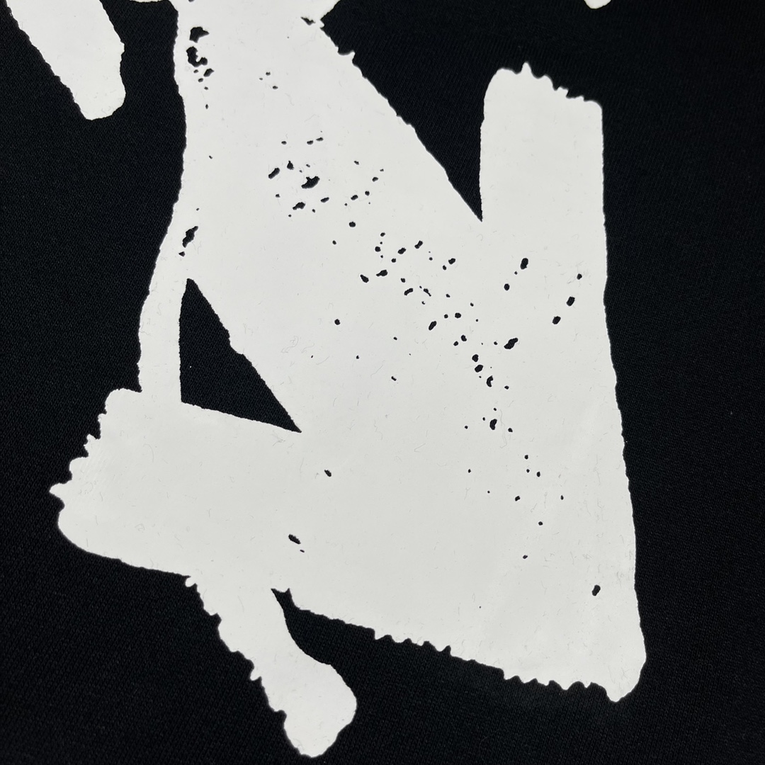  OFF-White OW ss23 波浪斜条 印花  运动 长袖 连帽 外套夹克 秋冬季 拉链 卫衣 黑色 OMBB110S23FLE0031001