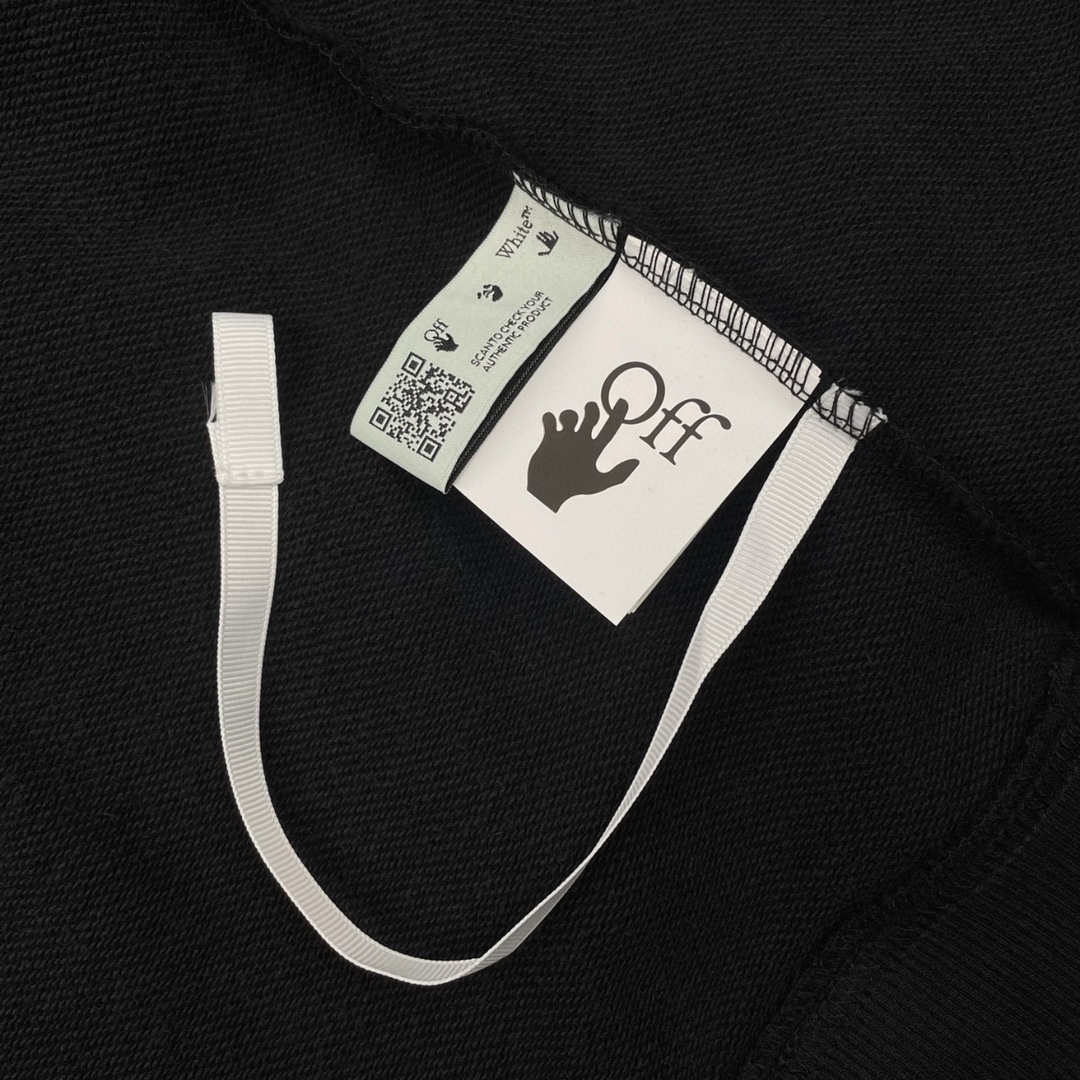  OFF-White OW  FW20  油画 印花  运动 长袖 连帽 外套夹克 秋冬季 拉链 卫衣 黑色 OMBB037F20FLE0021001